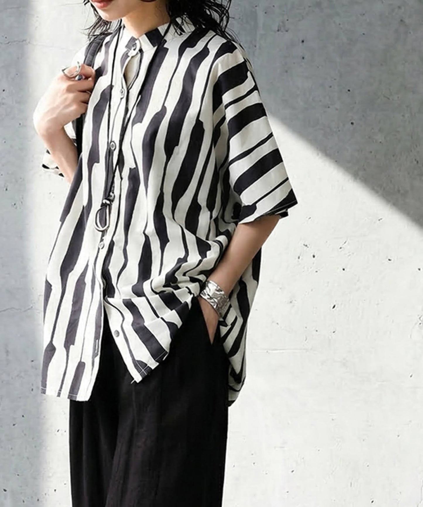 100% Cotton Striped Shirt Ladies