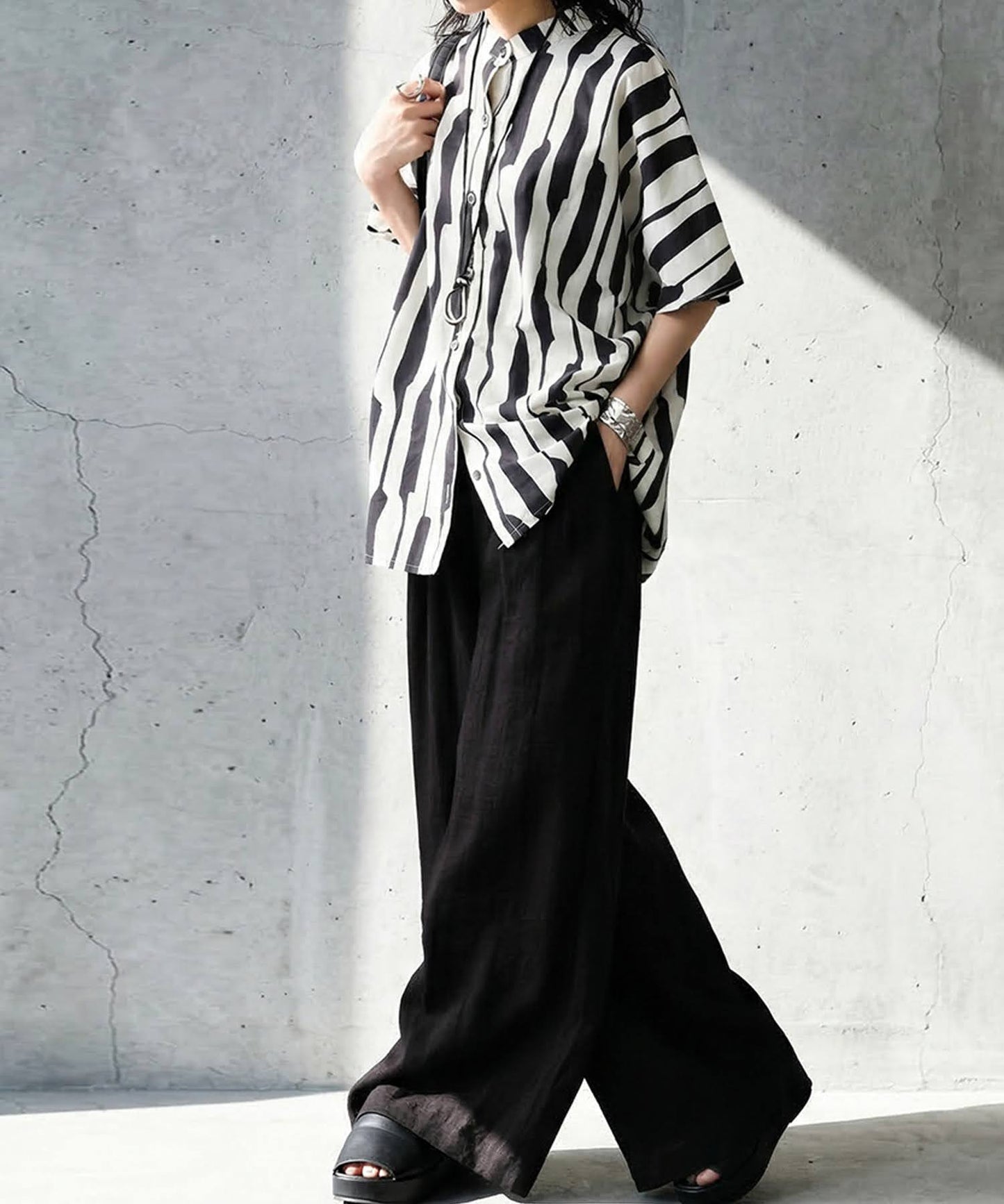 100% Cotton Striped Shirt Ladies