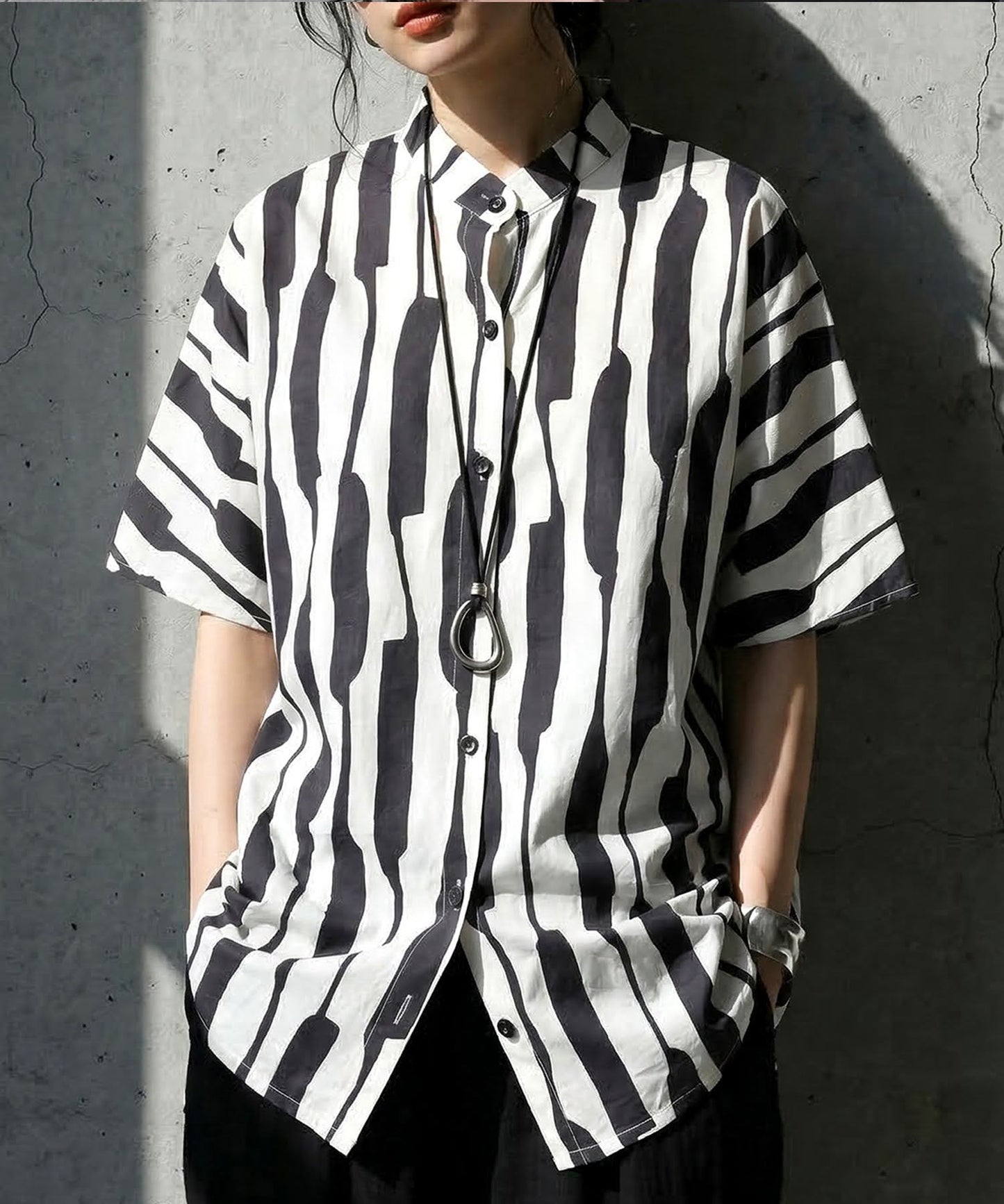 100% Cotton Striped Shirt Ladies