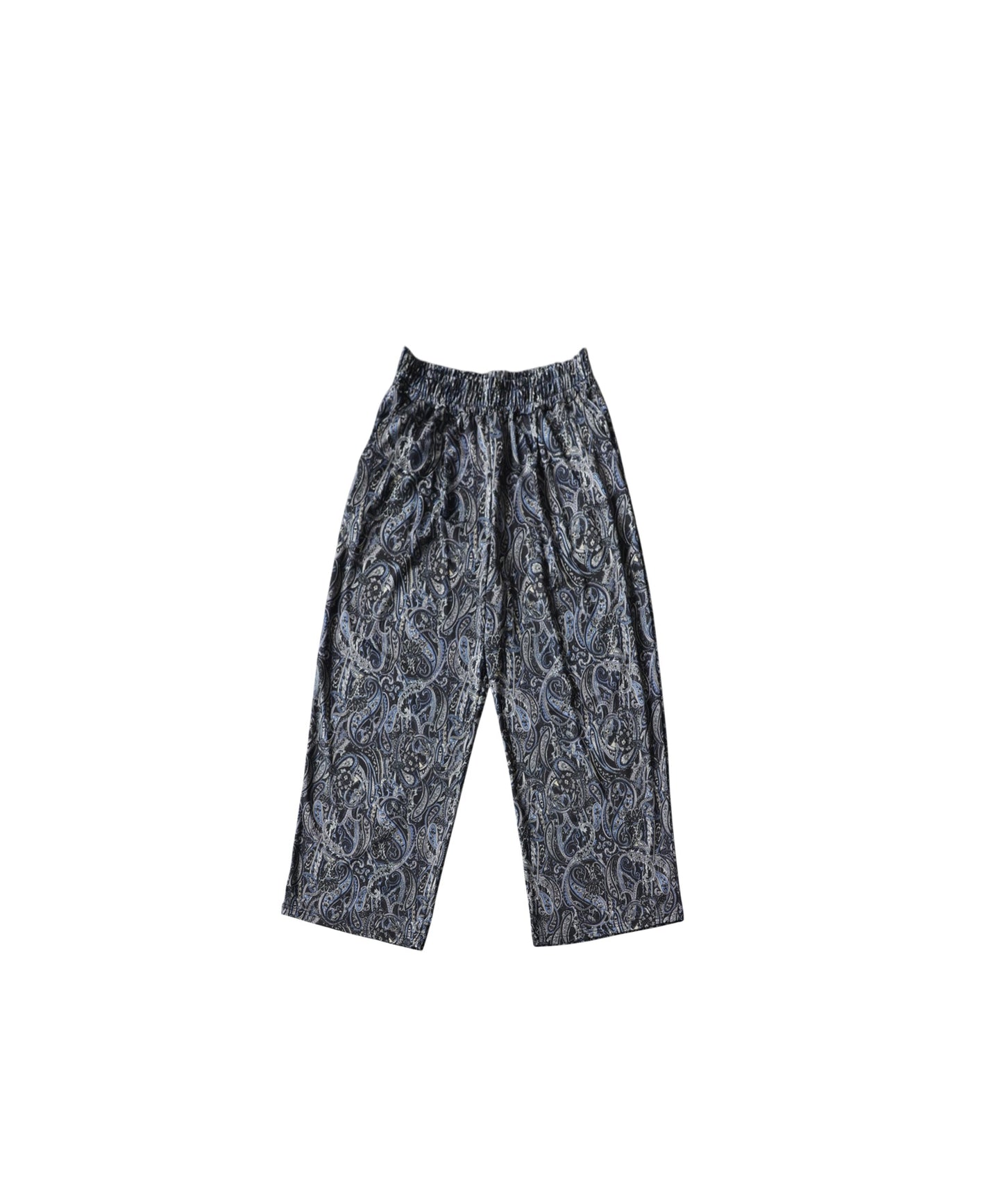 Long, All-Over Paisley Print Wide-Leg Pants Ladies