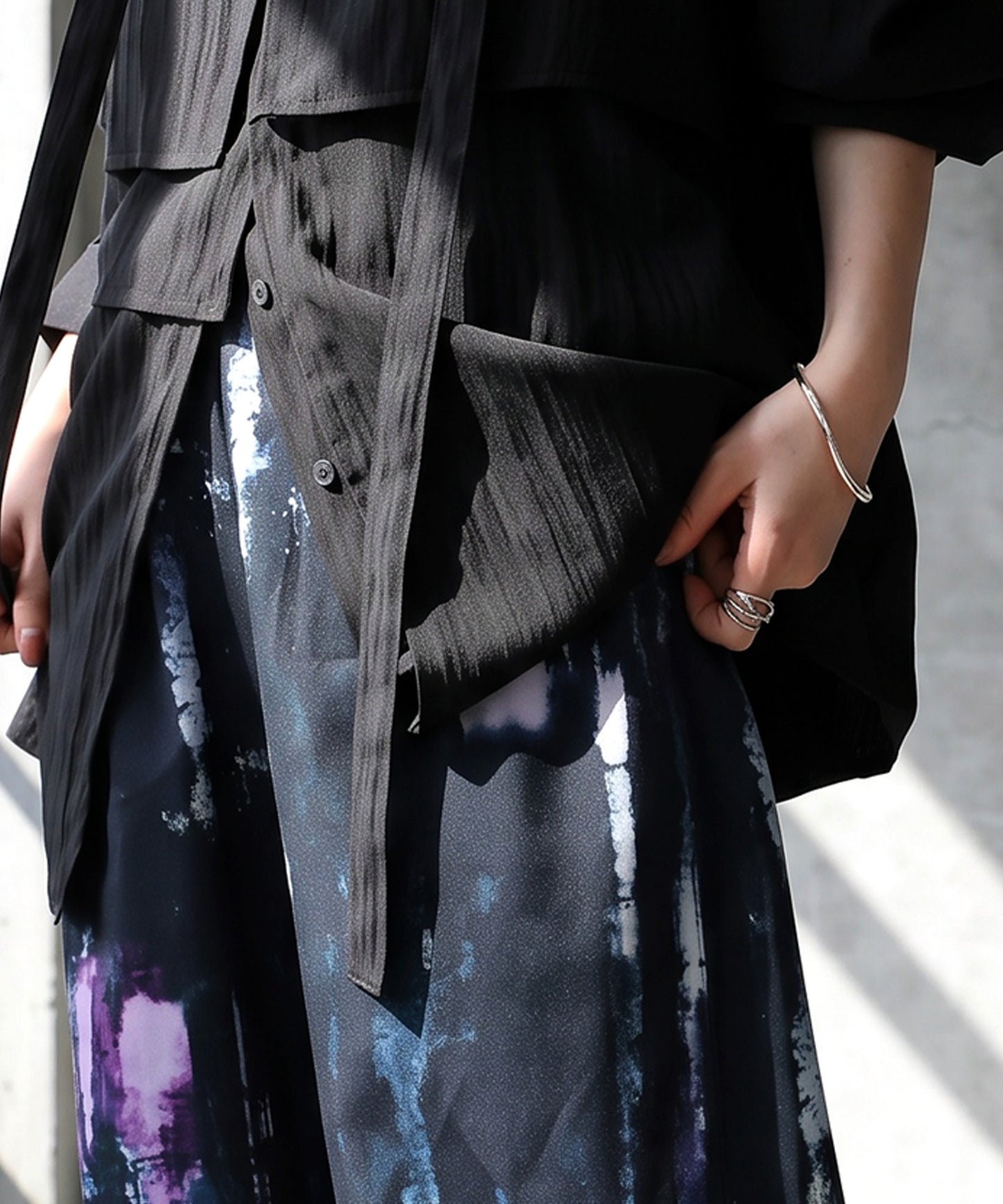 Art Print Wide Pants Ladies