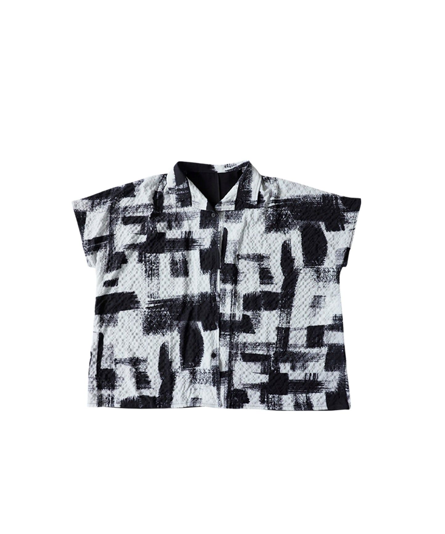 Art Print Textured Shirt Ladies