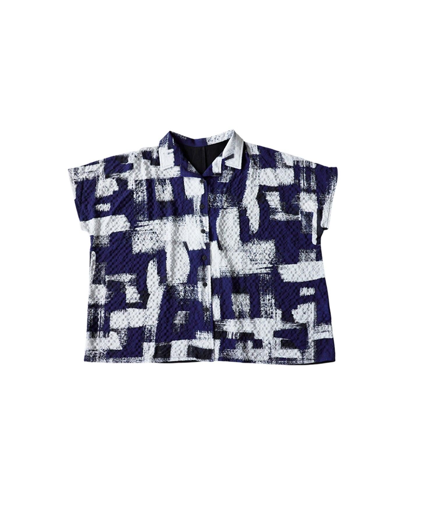 Art Print Textured Shirt Ladies