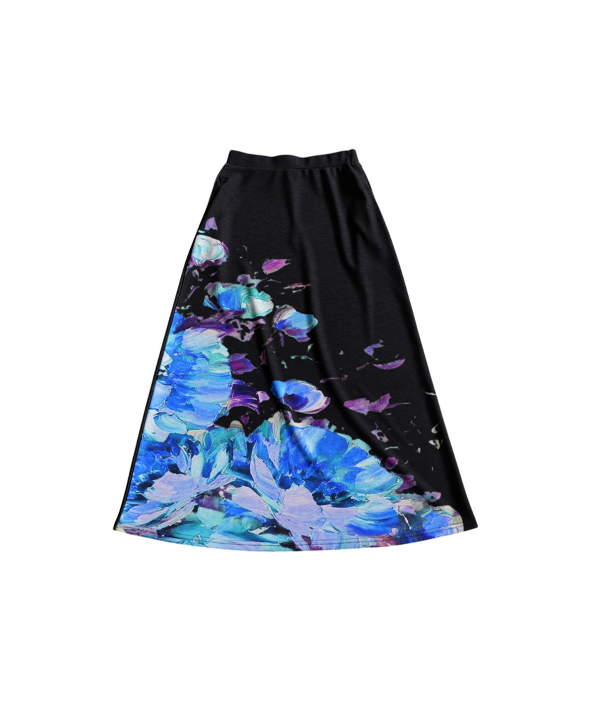 Floral Print A-Line Long Skirt Ladies