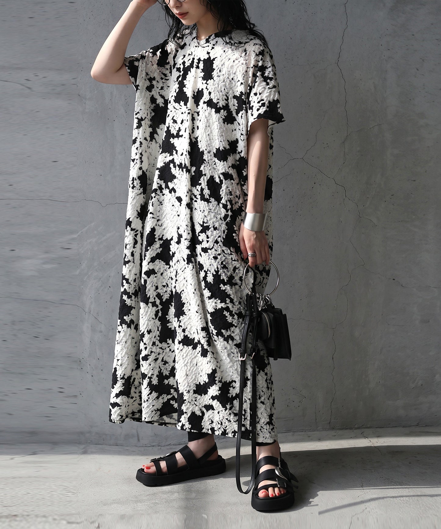 Floral Jacquard Skipper Dress Ladies