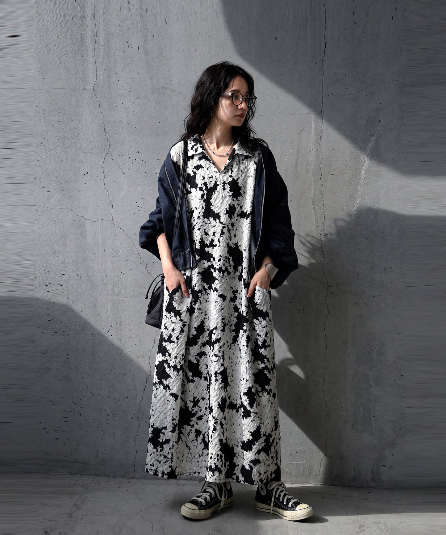 Floral Jacquard Skipper Dress Ladies