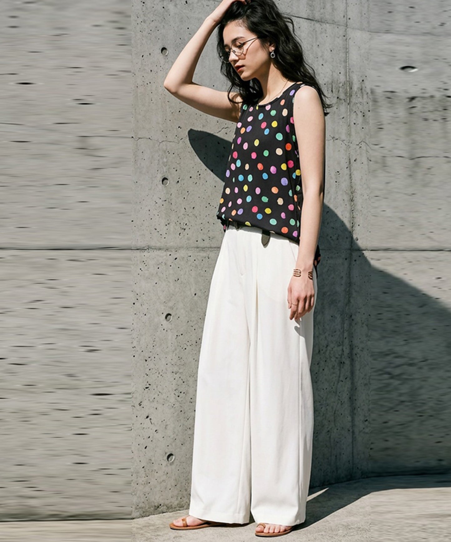 Colorful Polka Dot Tank Top Ladies