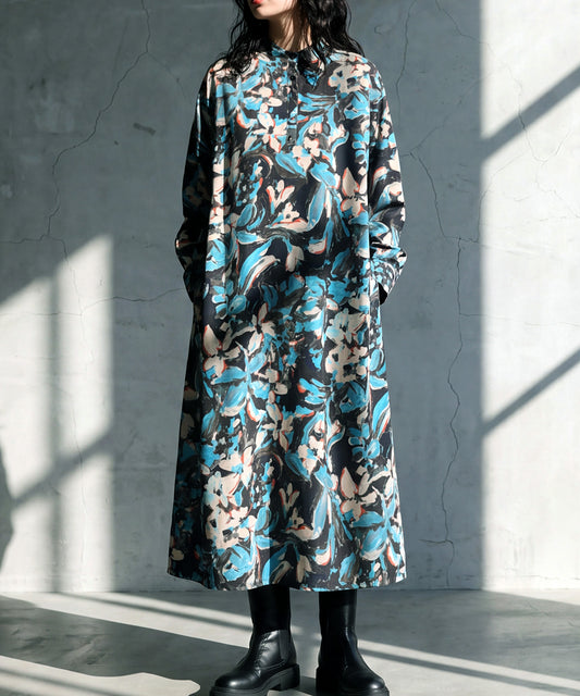 Floral Print Long Dress Ladies