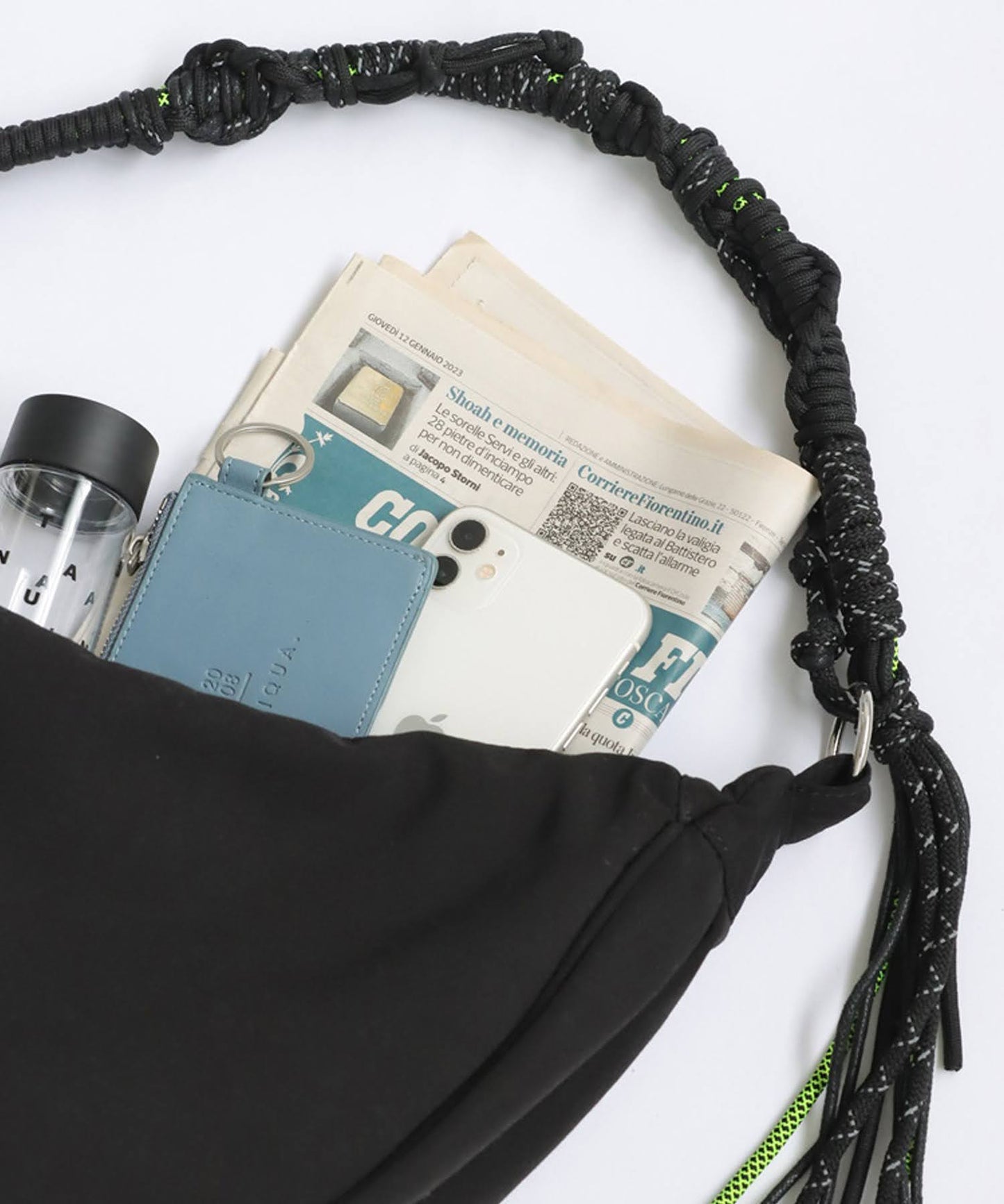 Paracord Handle Moon Bag Ladies