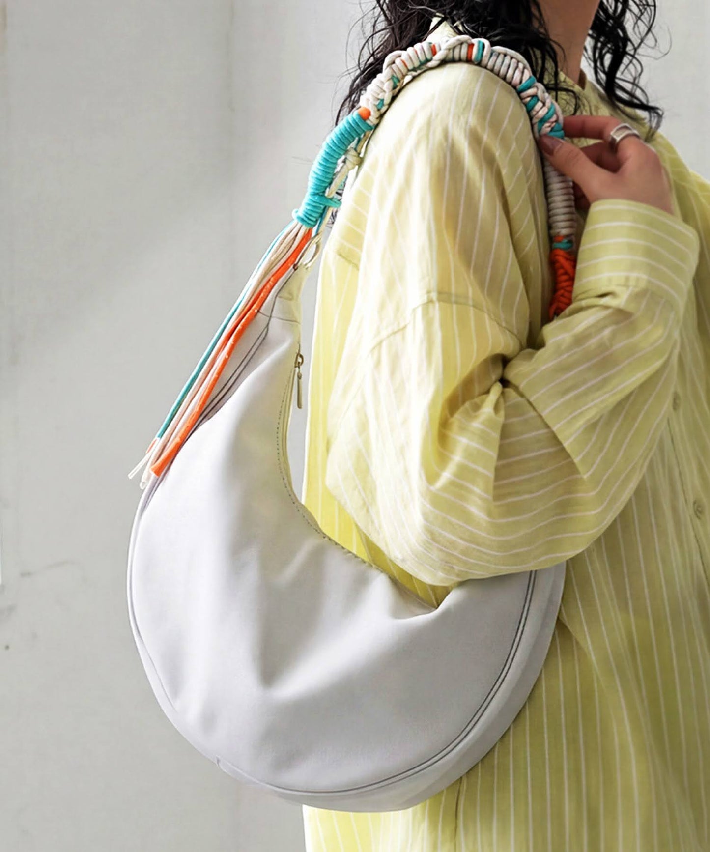 Paracord Handle Moon Bag Ladies