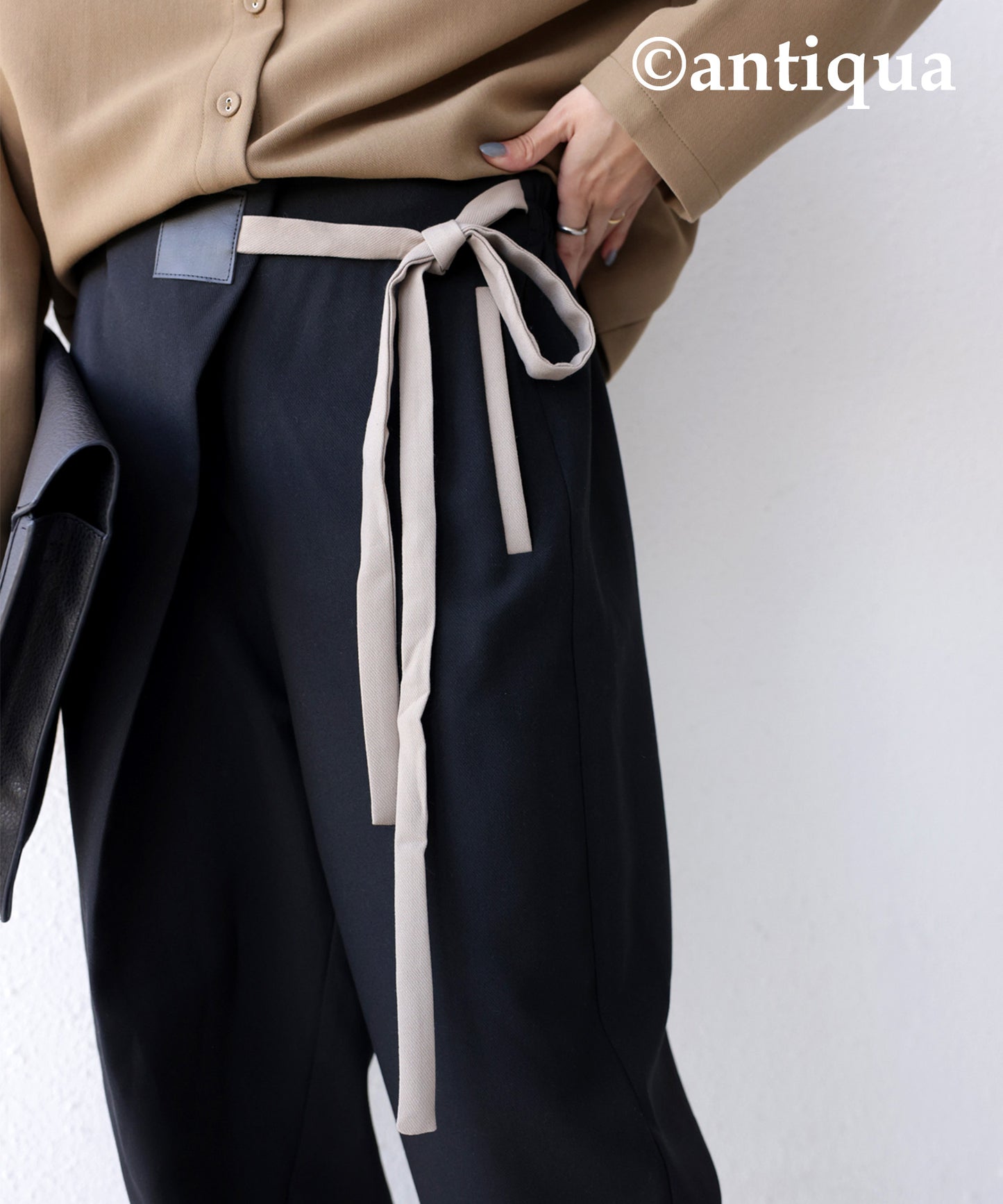 Side Ribbon Tapered Ladies Pants