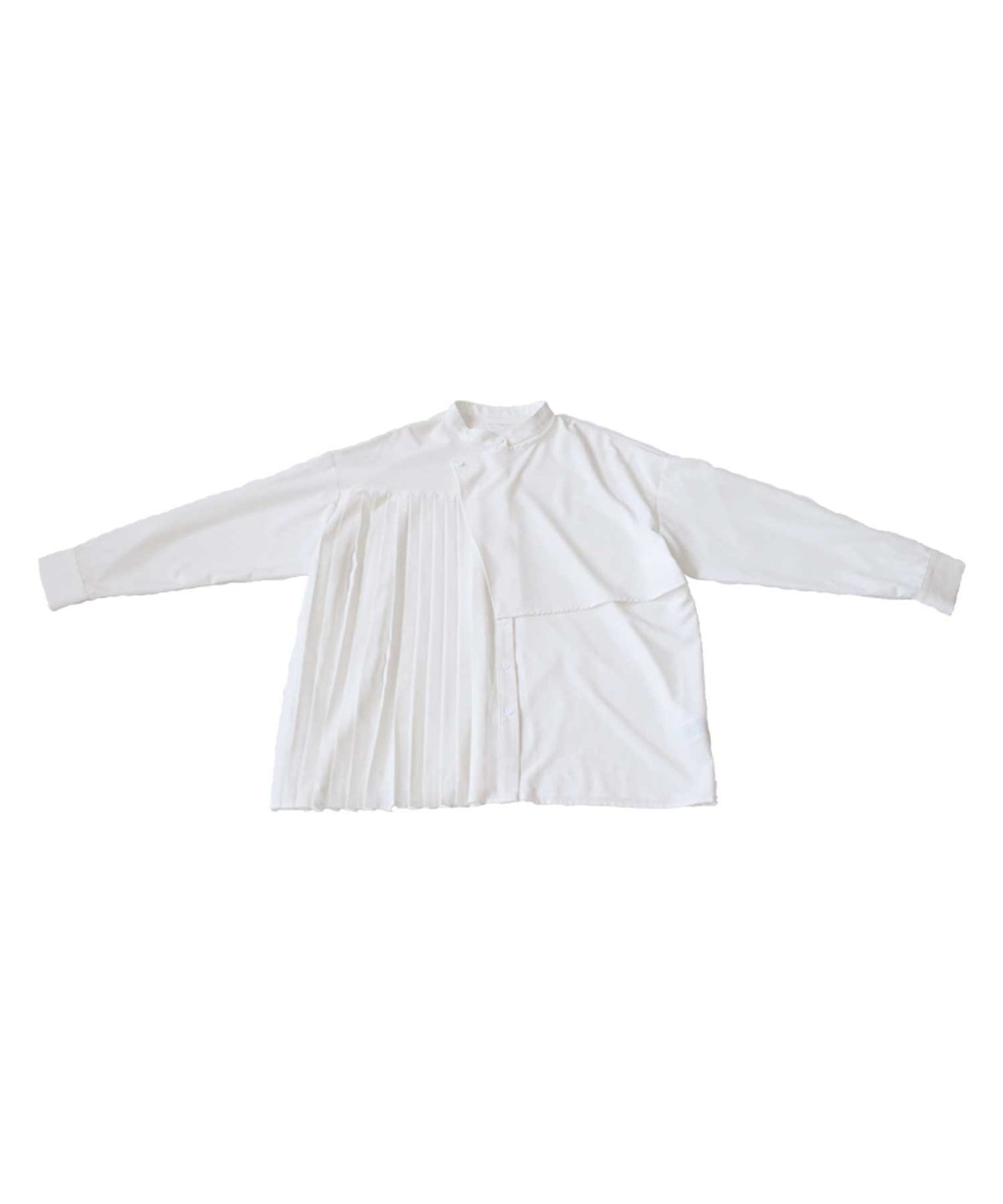 Deformation pleated shirt Ladies