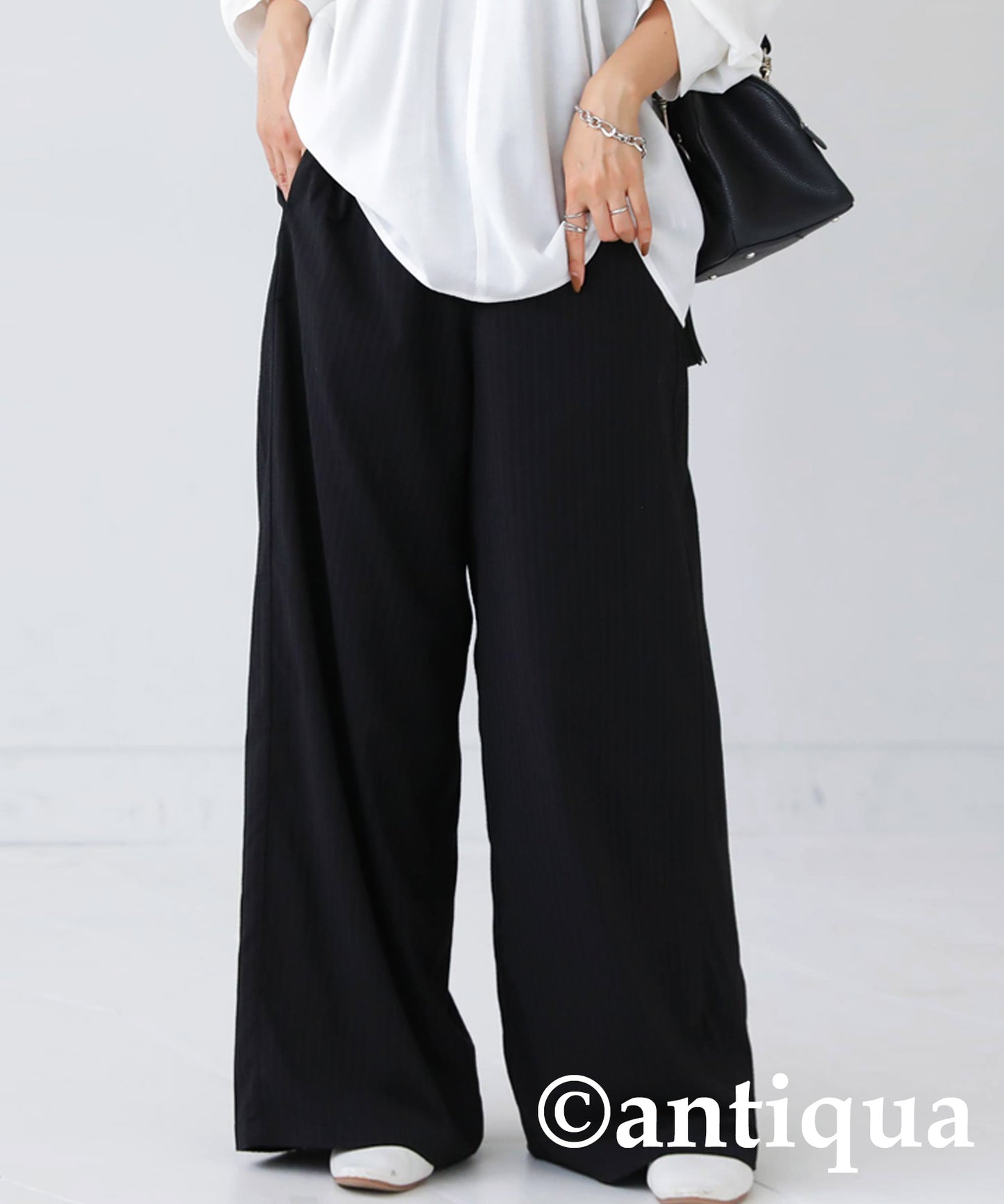 Striped Wide Pants Ladies