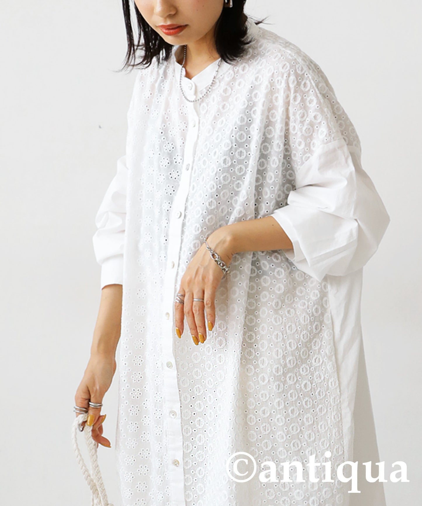 Ladies Embroidery casual dress Long-Sleeve