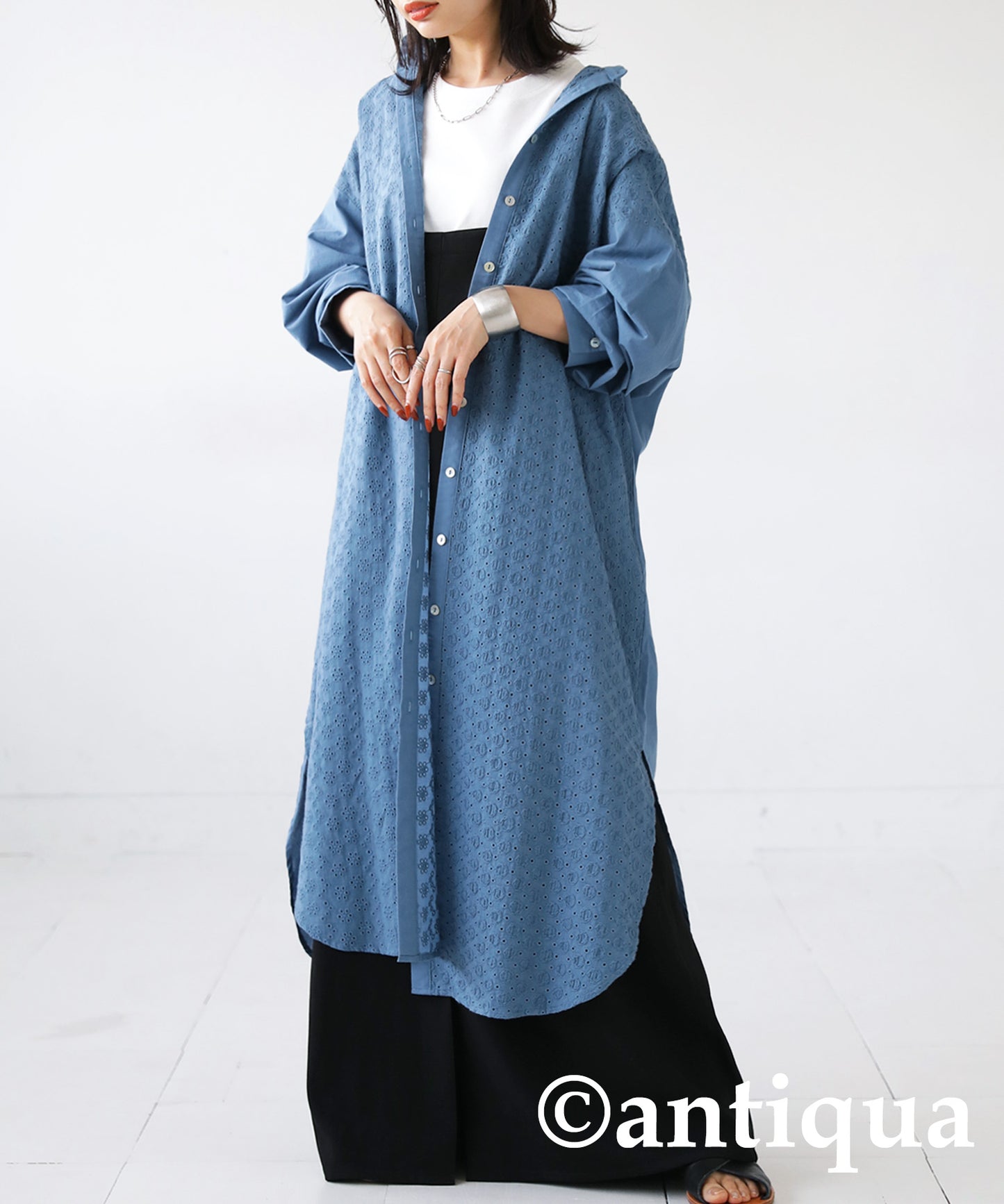 Ladies Embroidery casual dress Long-Sleeve