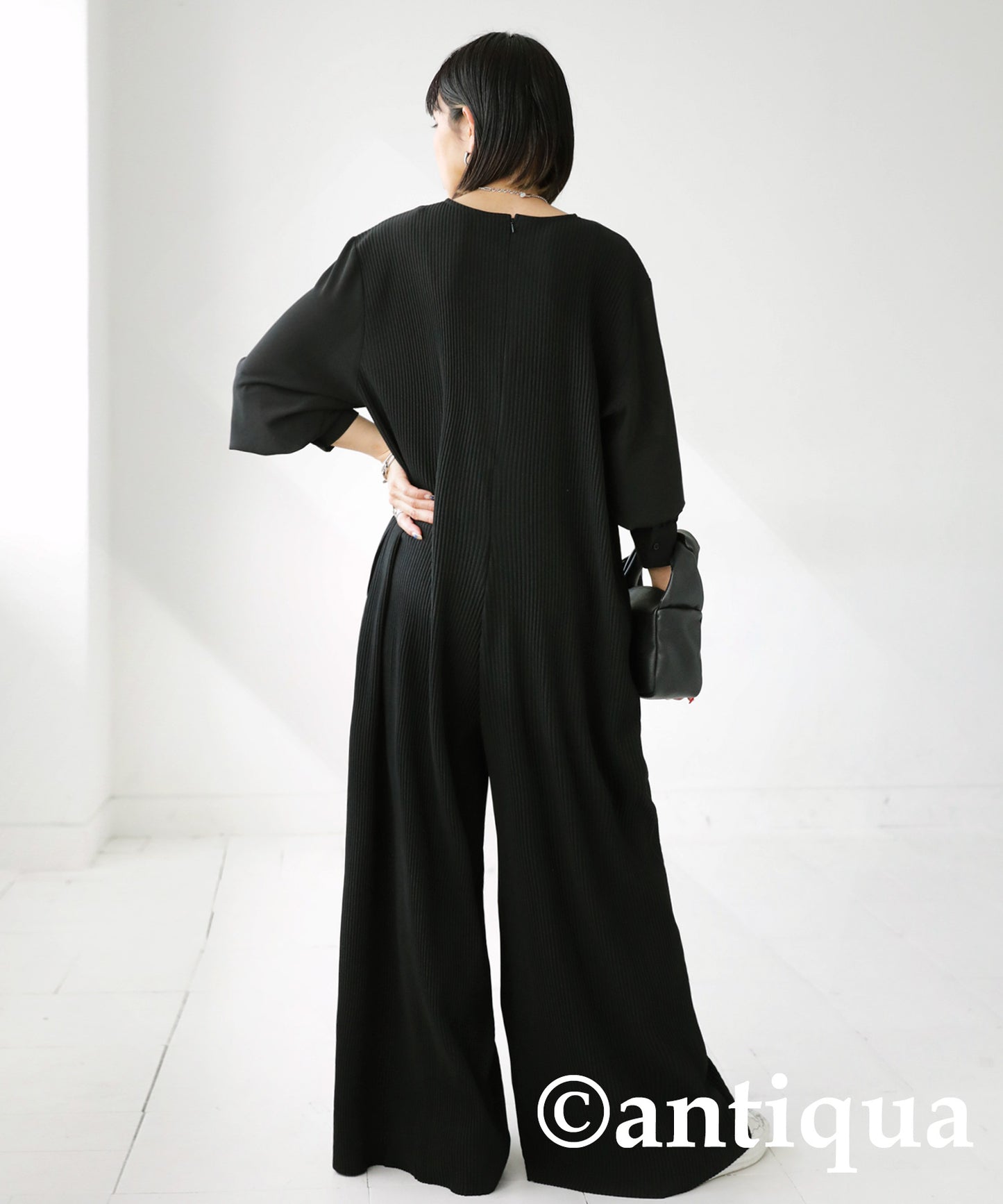 Ladies Self -cut Jumpsuit Long-sleeves