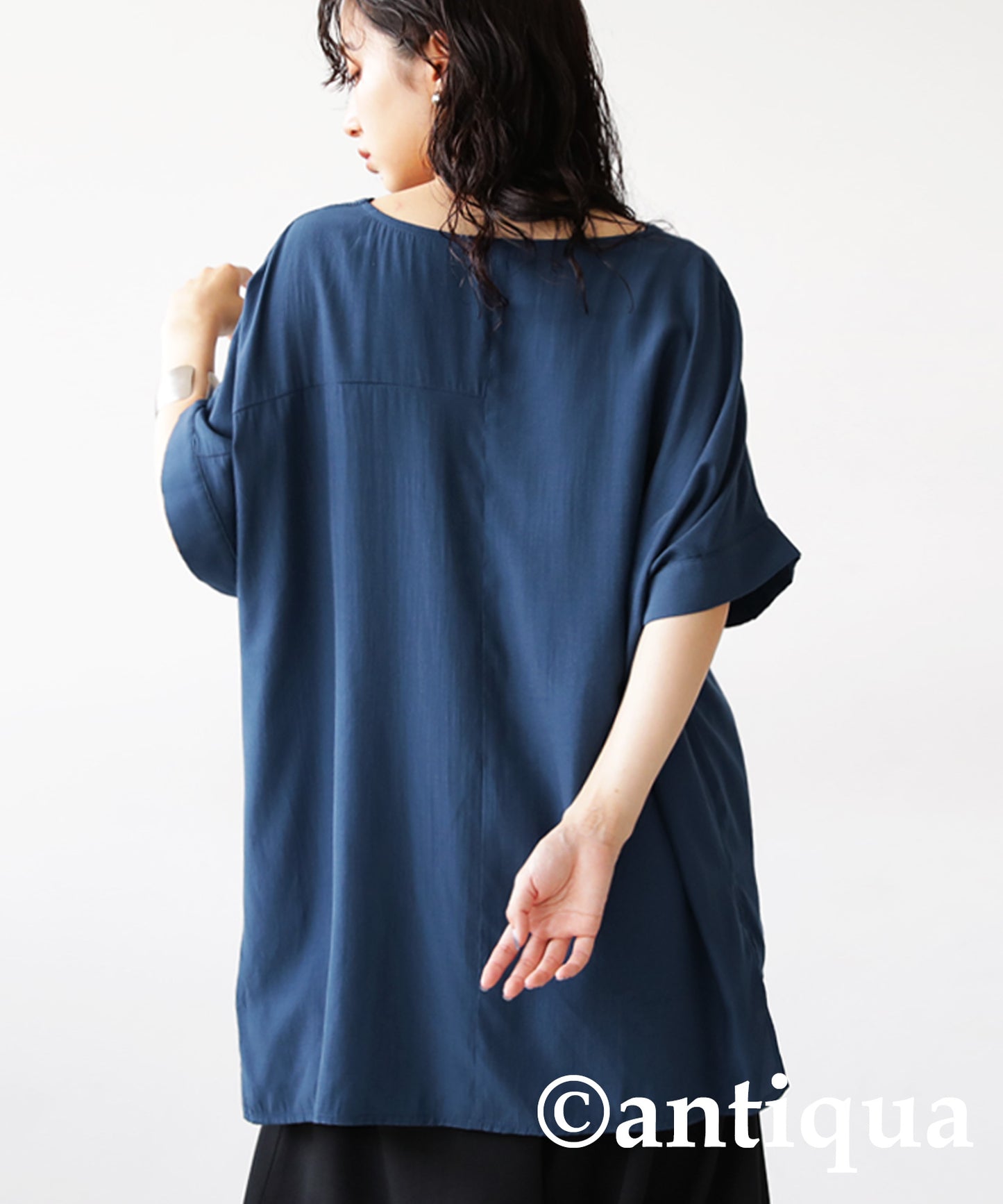 Asymmetry Pleated tops Ladies