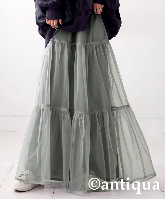 Tulle Tiered Skirt Ladies