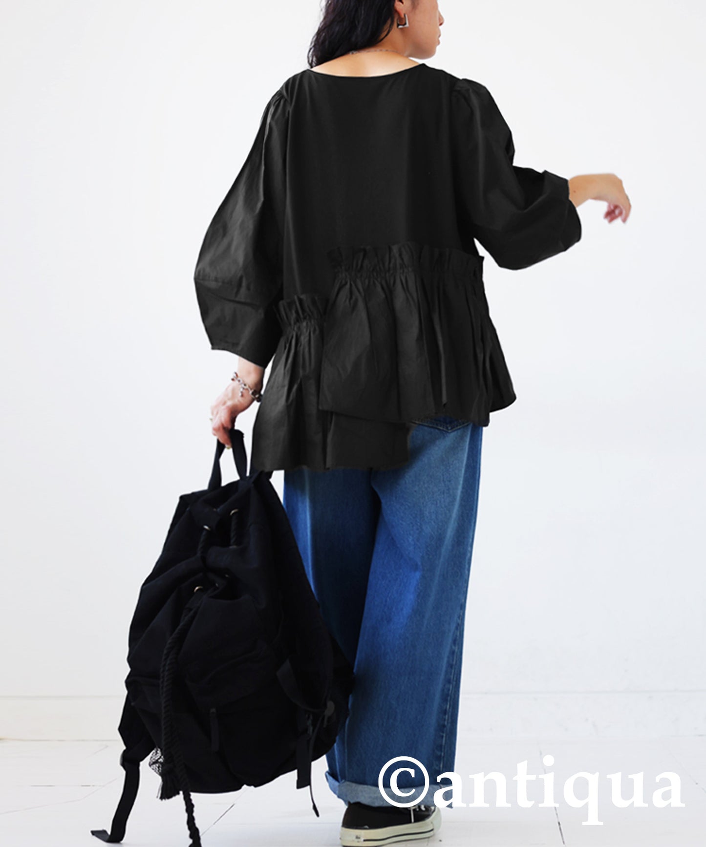 Docking Flare Gather Tops Ladies