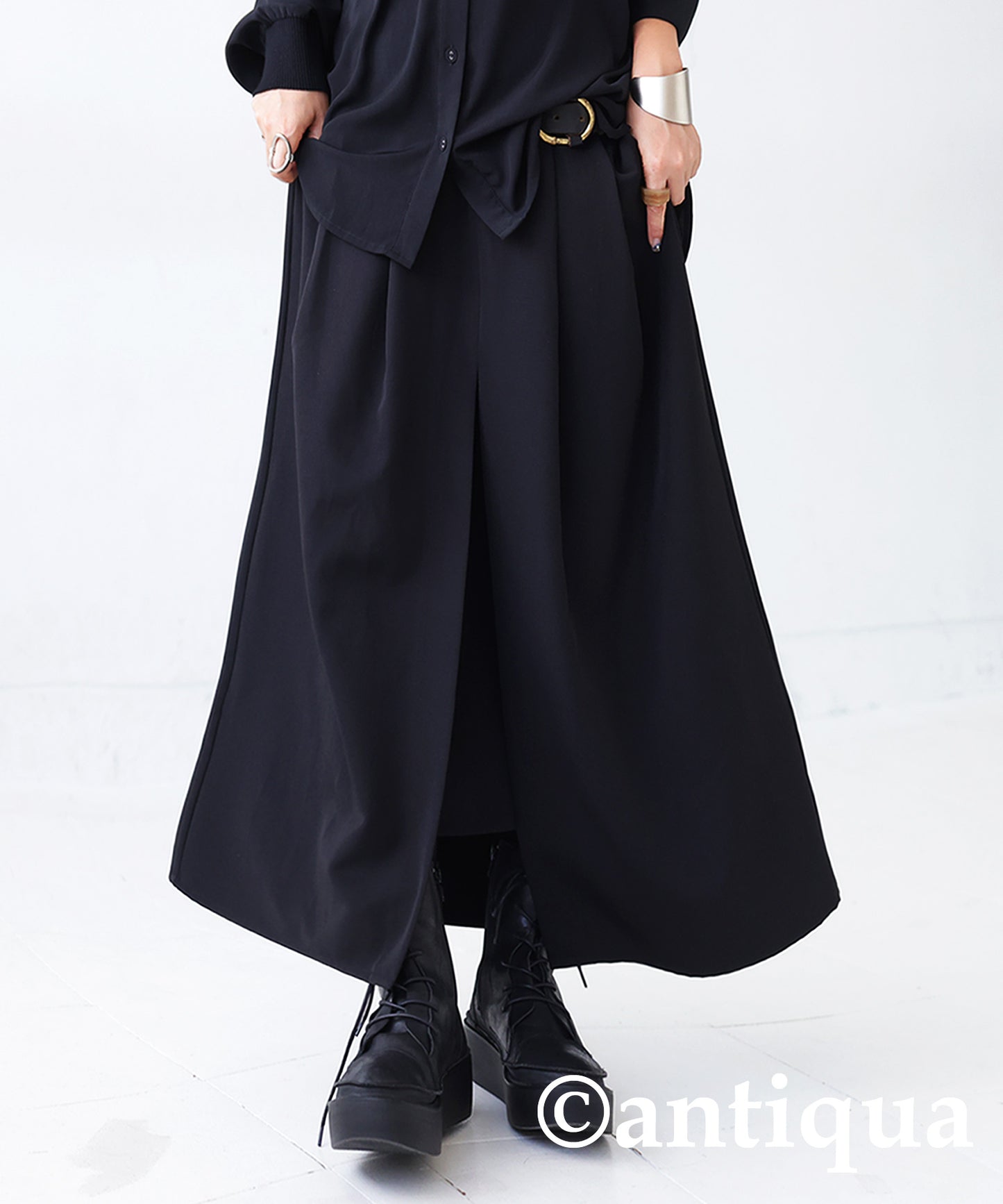 Slit A-Line Skirt Ladies