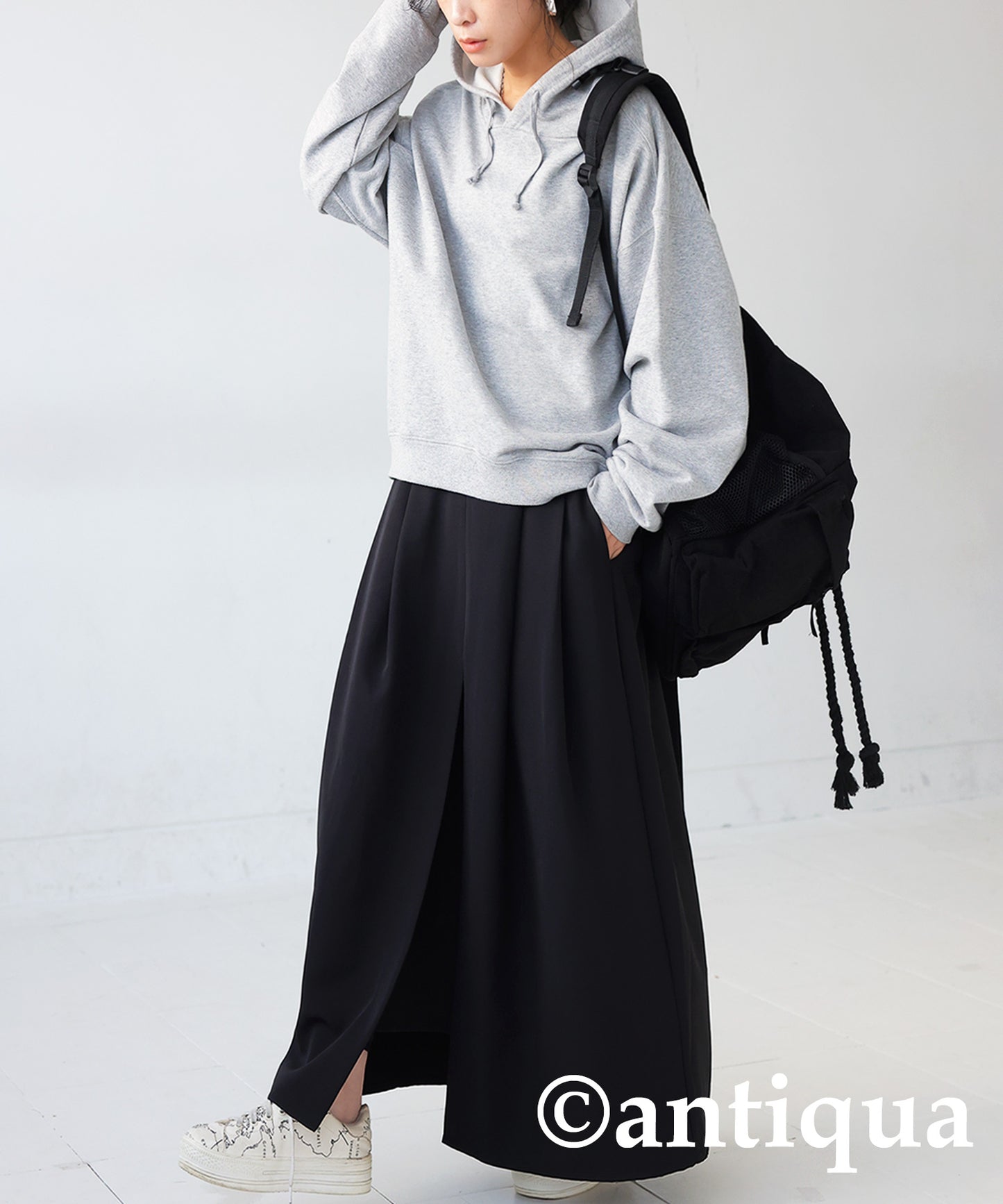 Slit A-Line Skirt Ladies