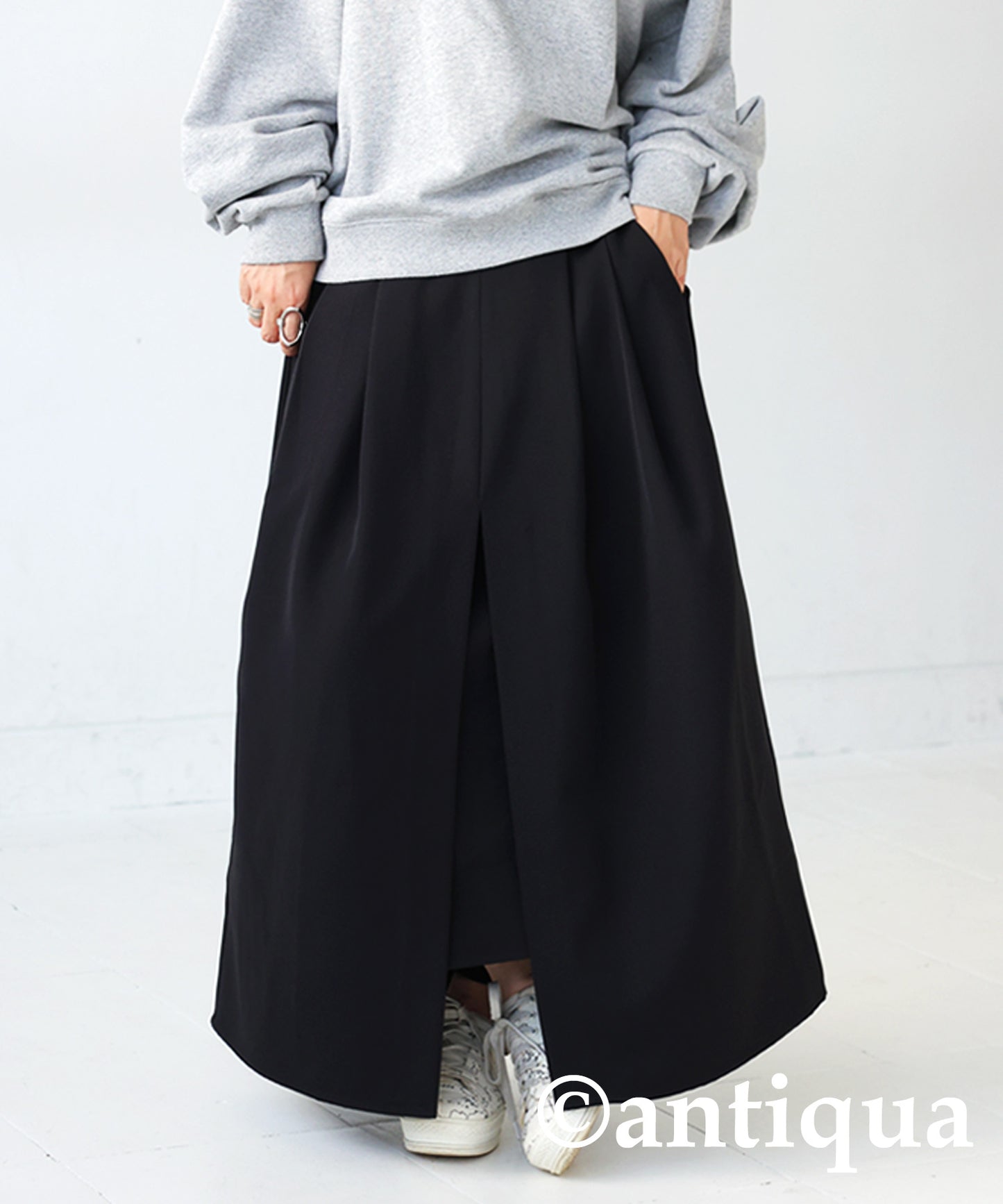 Slit A-Line Skirt Ladies