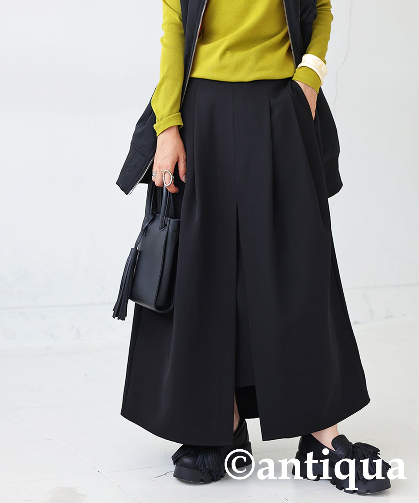 Slit A-Line Skirt Ladies