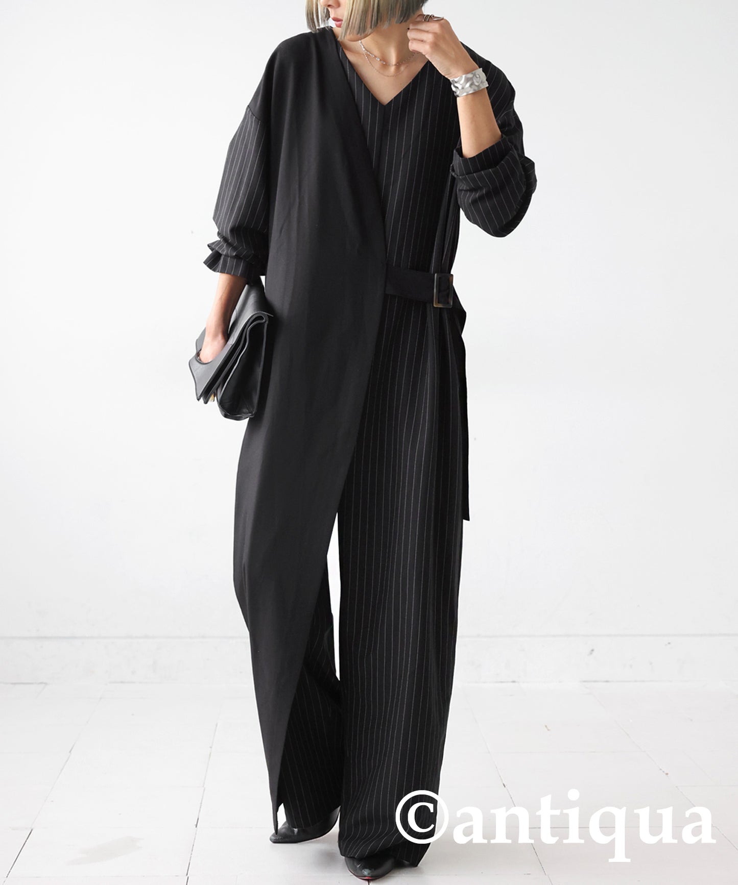 Stripe Jumpsuit Ladies