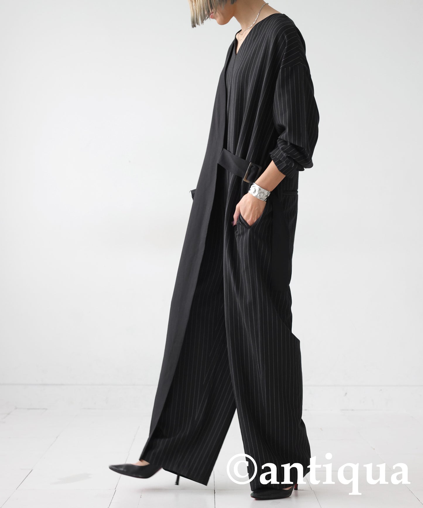 Stripe Jumpsuit Ladies