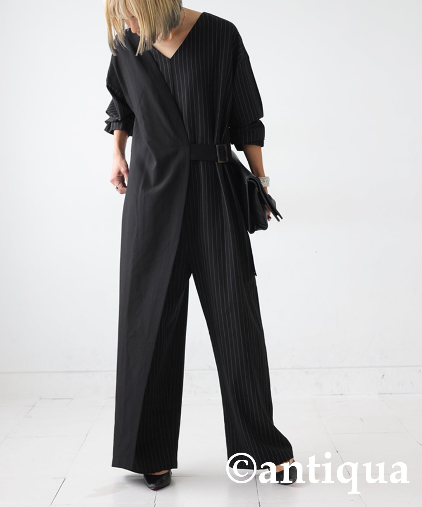 Stripe Jumpsuit Ladies