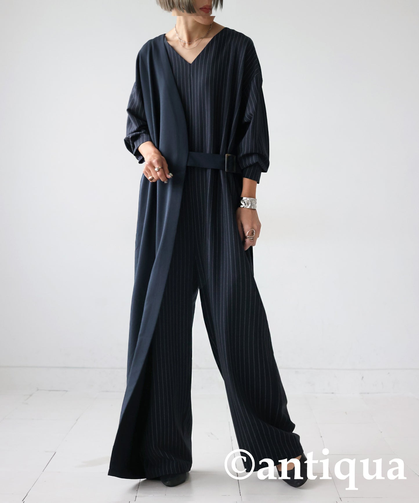 Stripe Jumpsuit Ladies