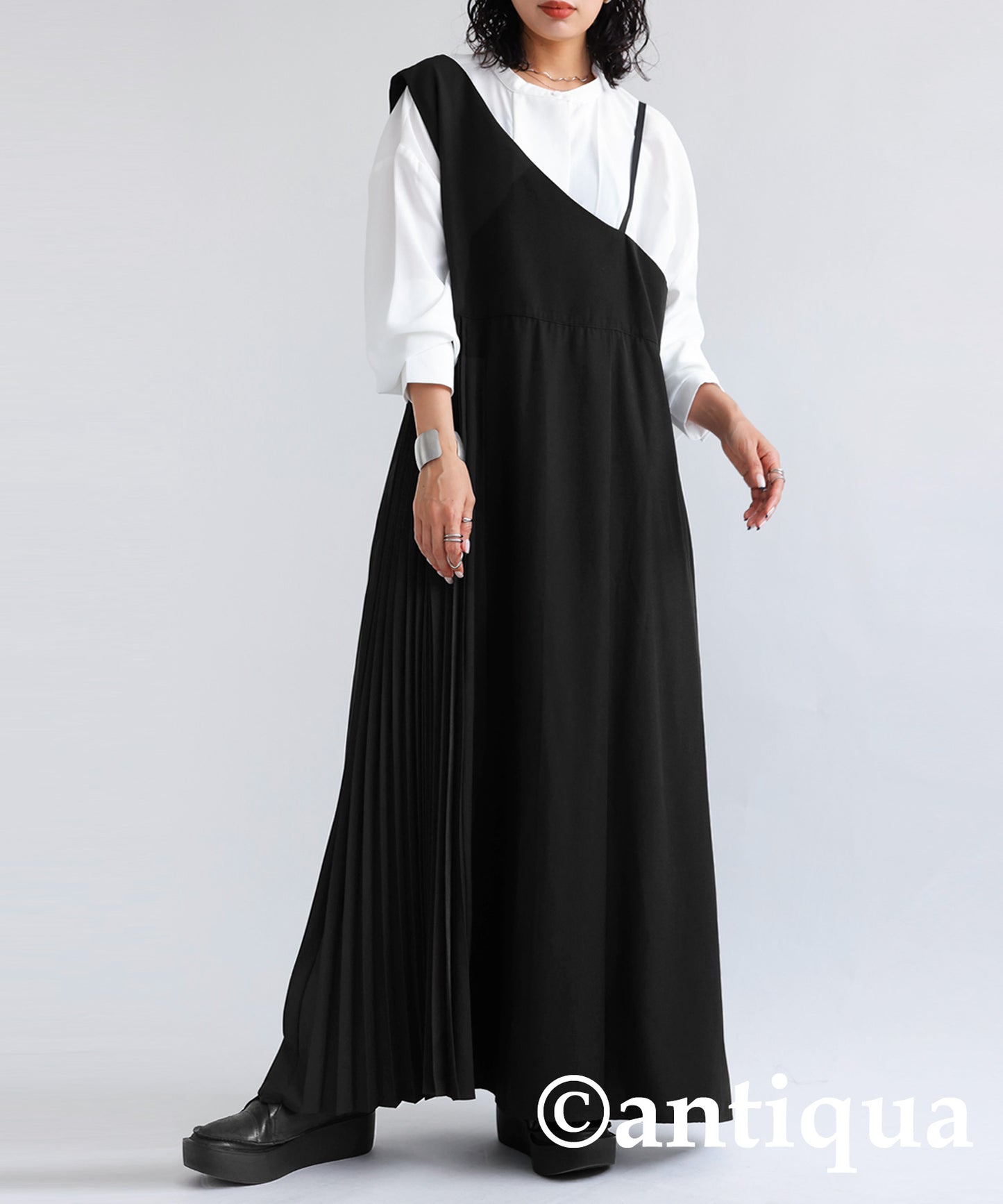 Asymmetry Salopette Dress Ladies