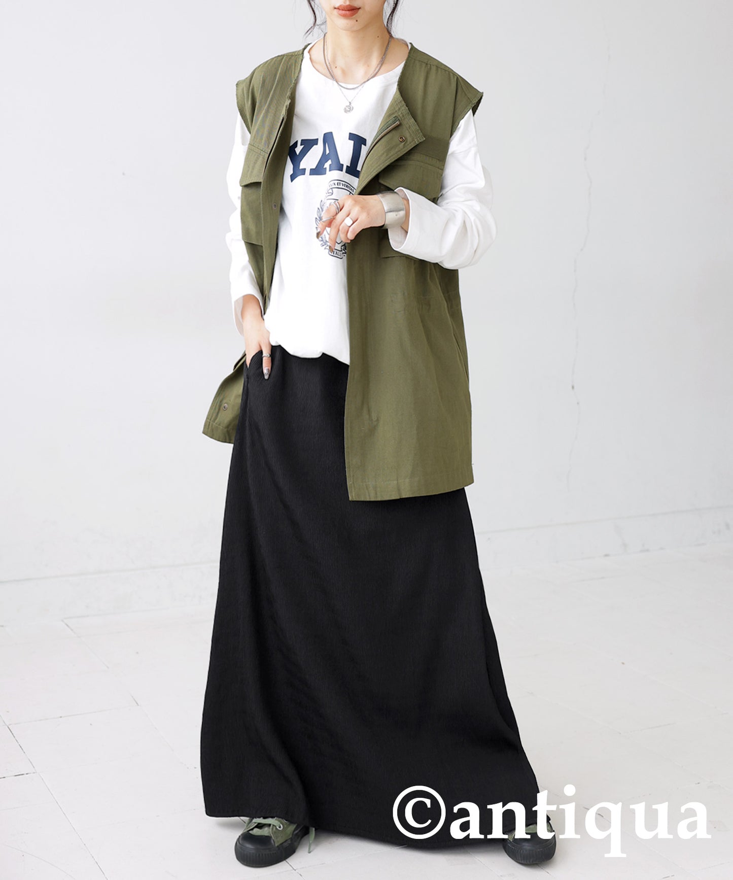 Line long skirt Ladies