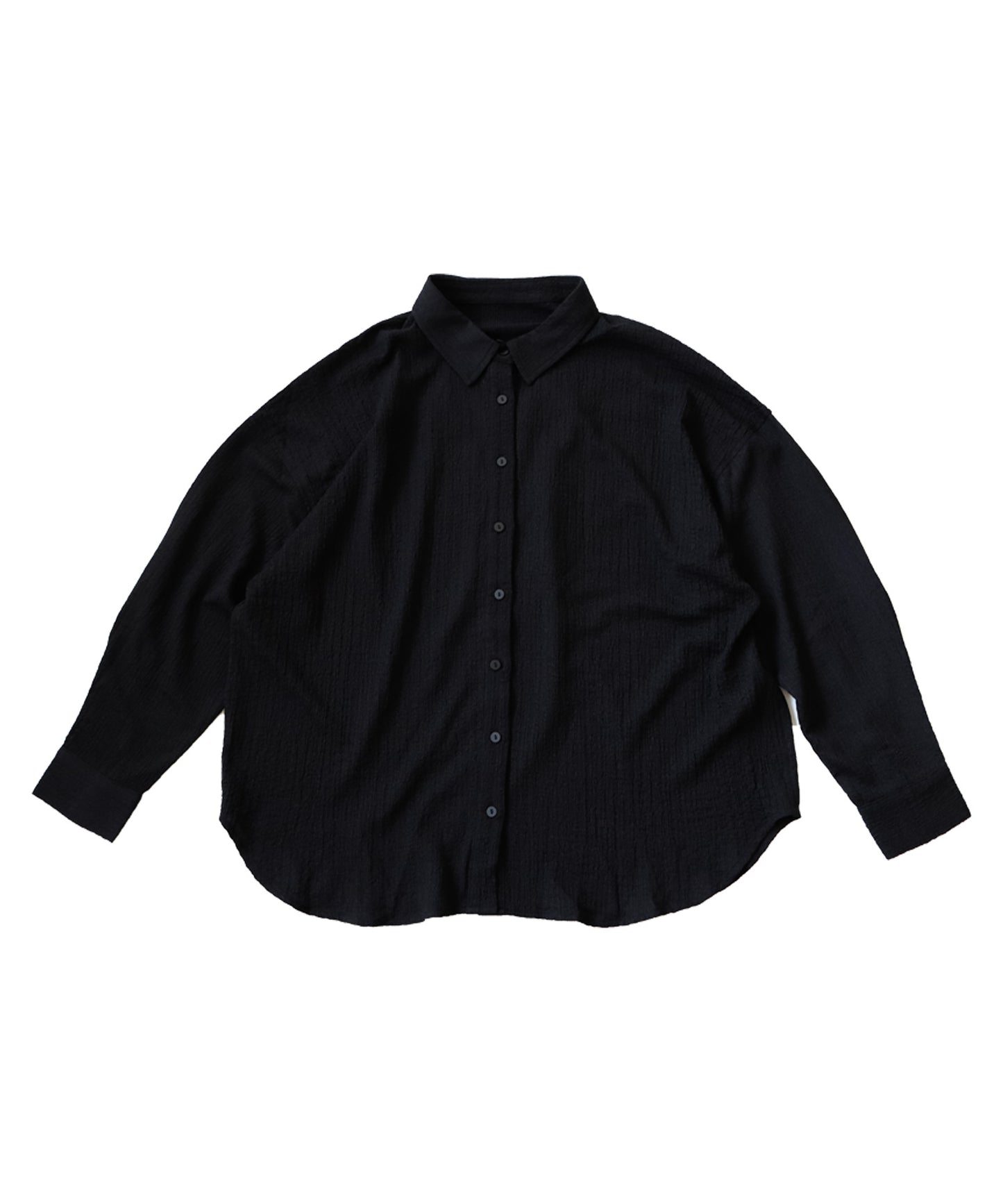 Wrinkle fabric shirt Ladies