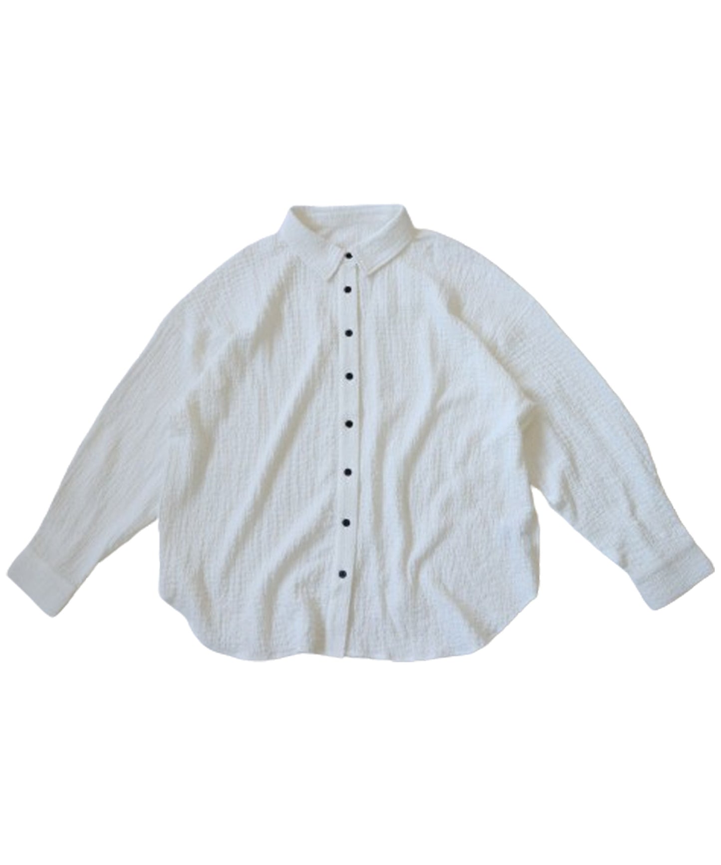 Wrinkle fabric shirt Ladies