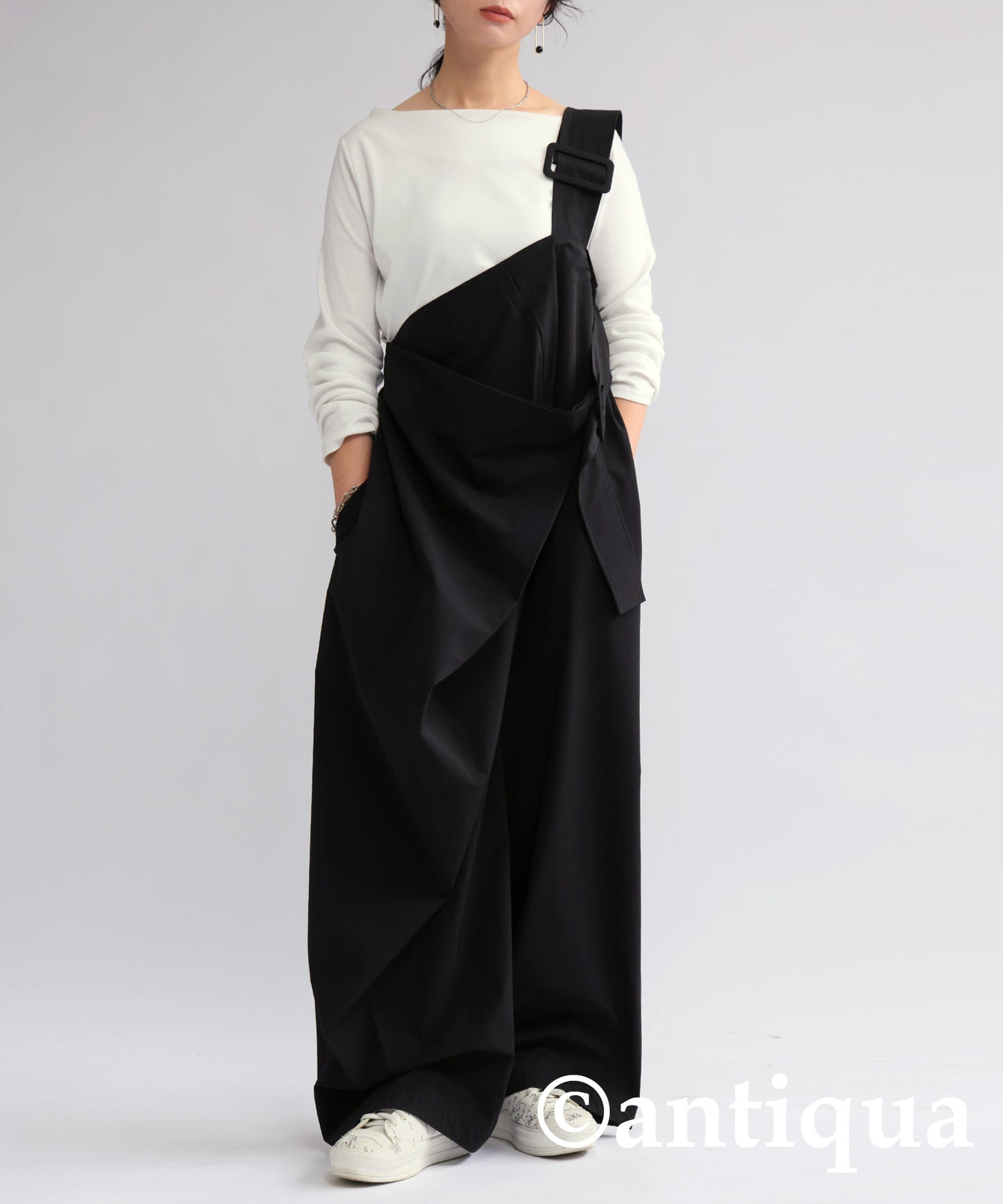 Asymmetry One Shoulder Salopette Ladies