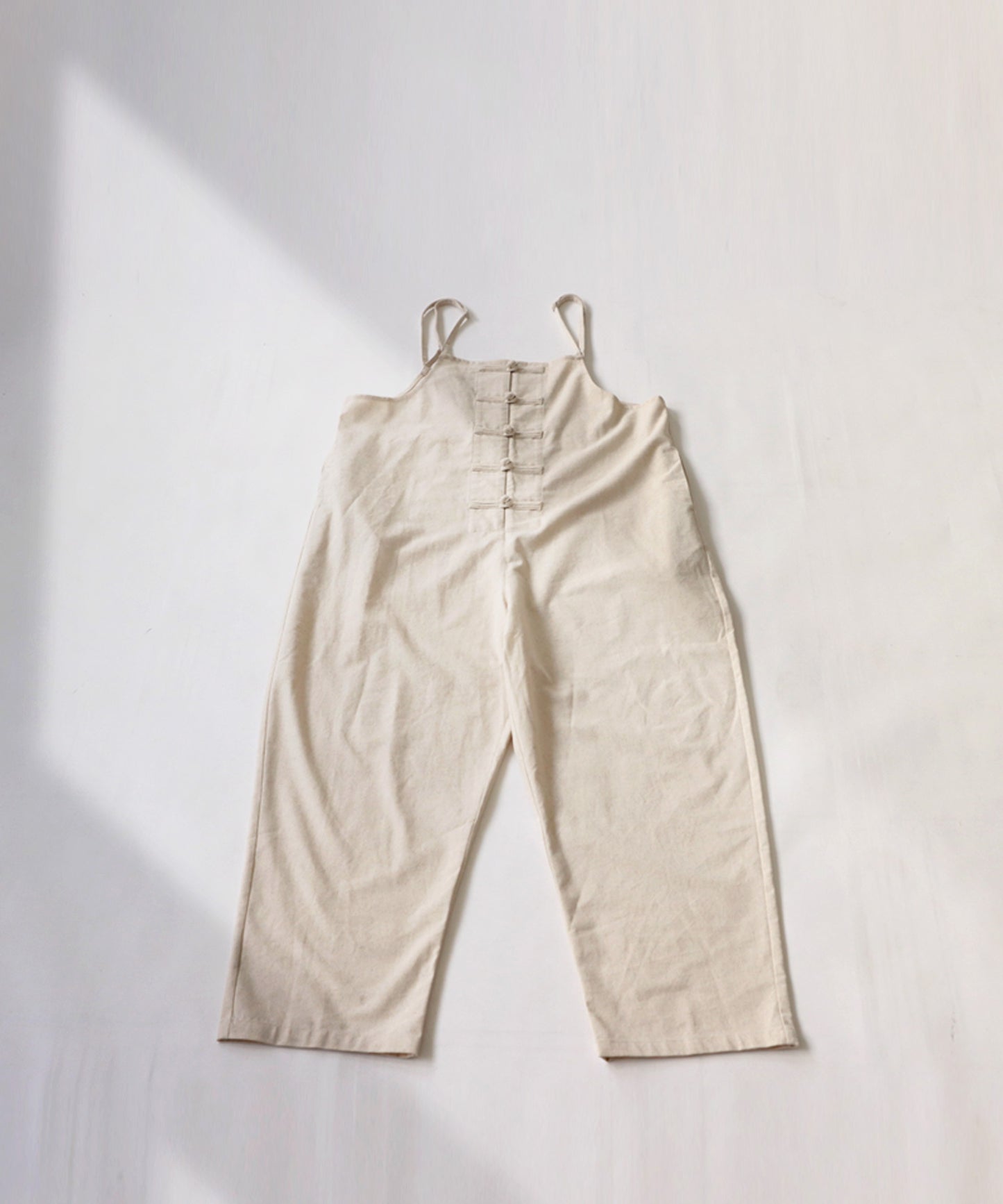 Linen blend salopette Ladies