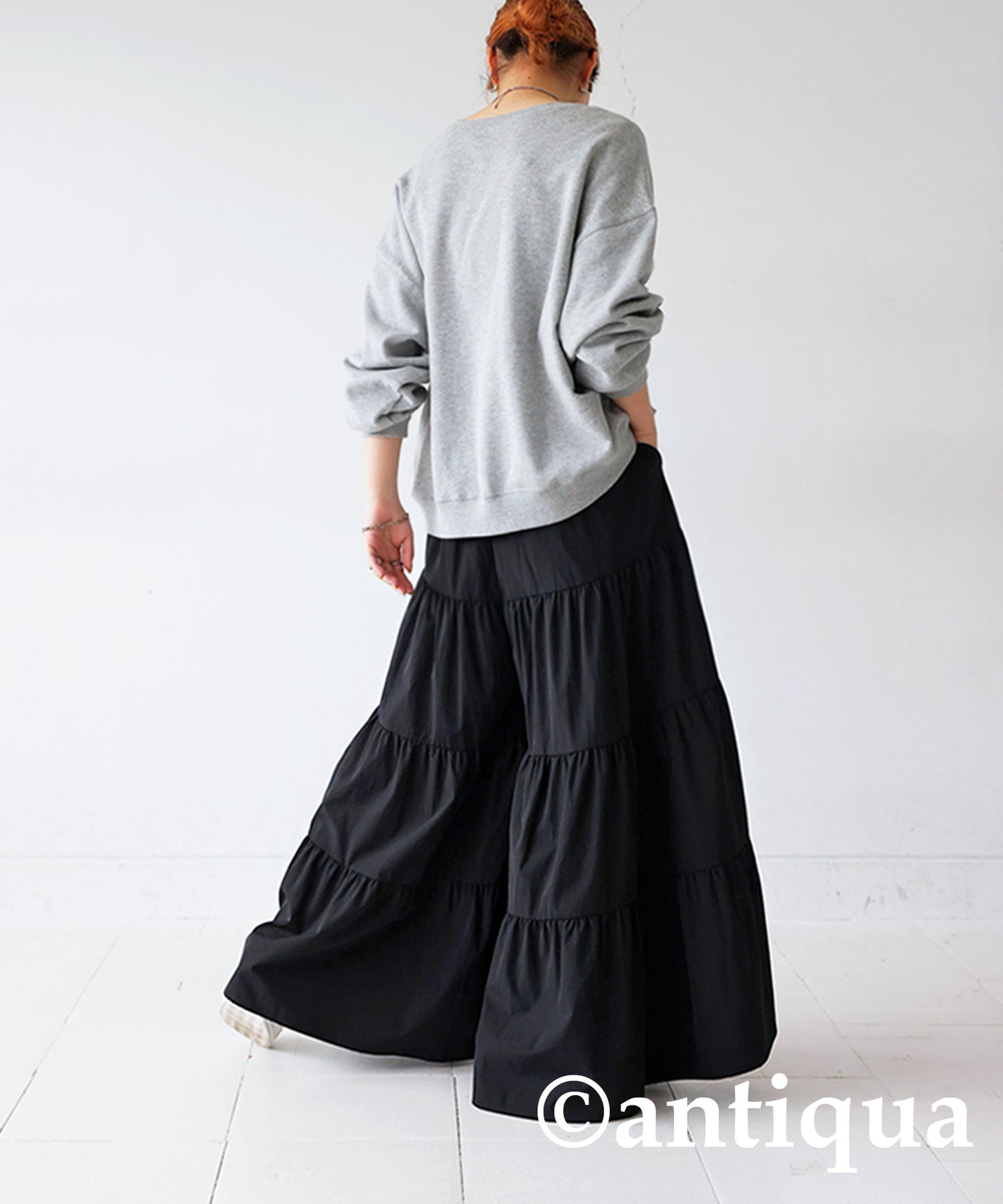 Gathered Wide Pants Ladies