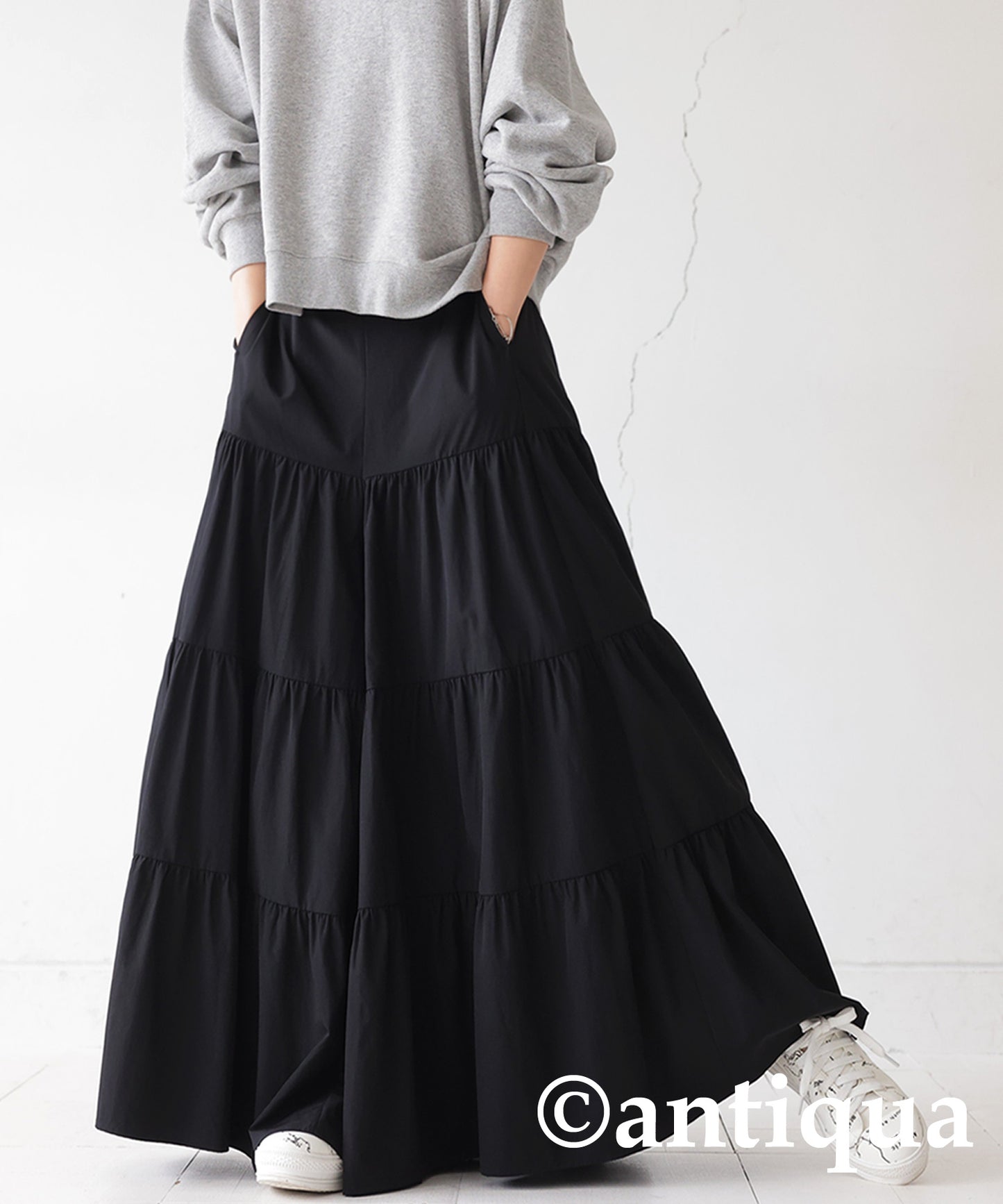 Gathered Wide Pants Ladies