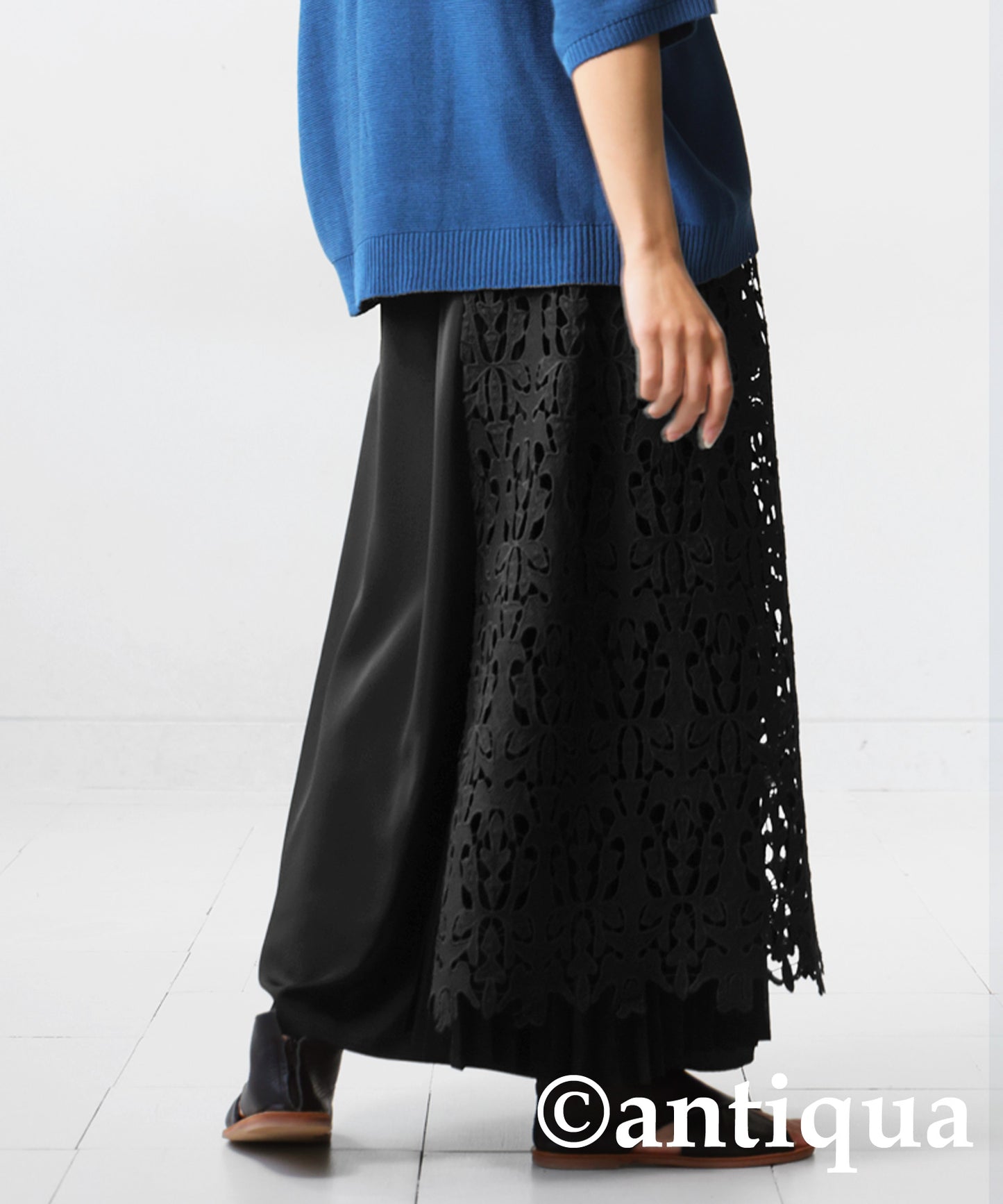 Lace Pleated Skirt Ladies