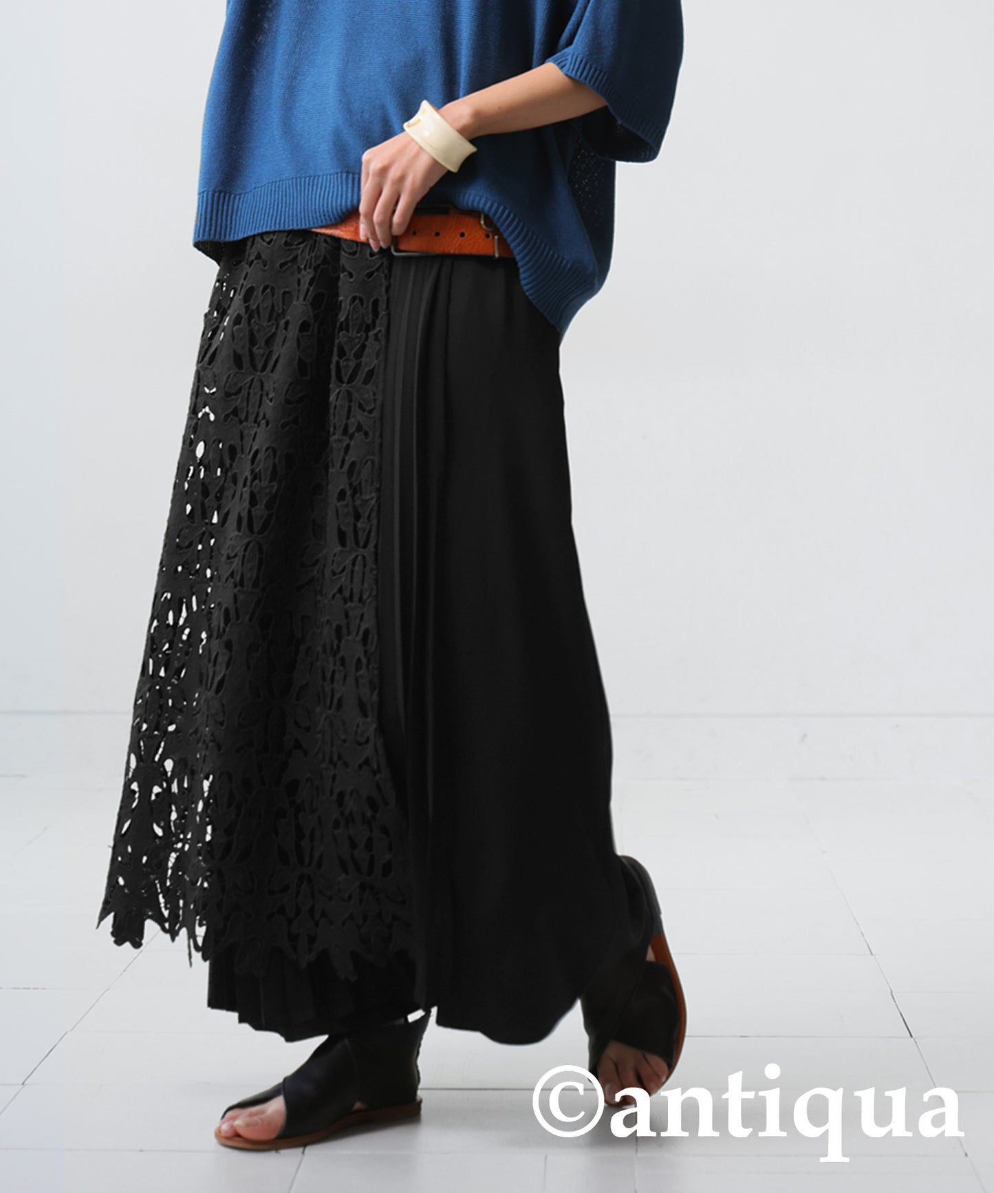 Lace Pleated Skirt Ladies