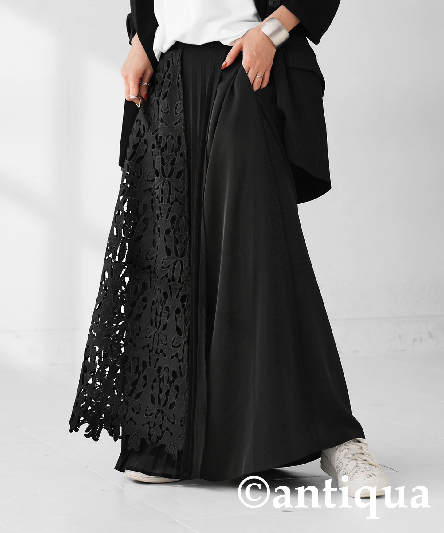 Lace Pleated Skirt Ladies