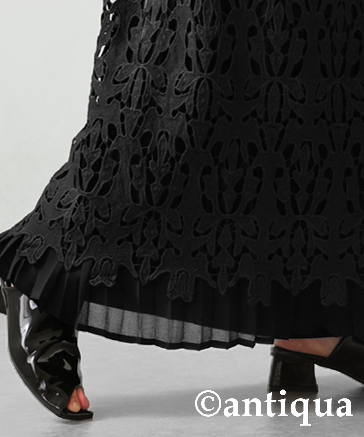 Lace Pleated Skirt Ladies