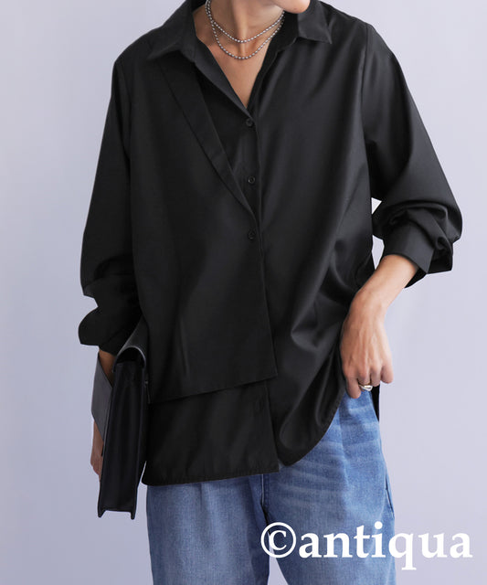 Layered -Style Shirt Ladies