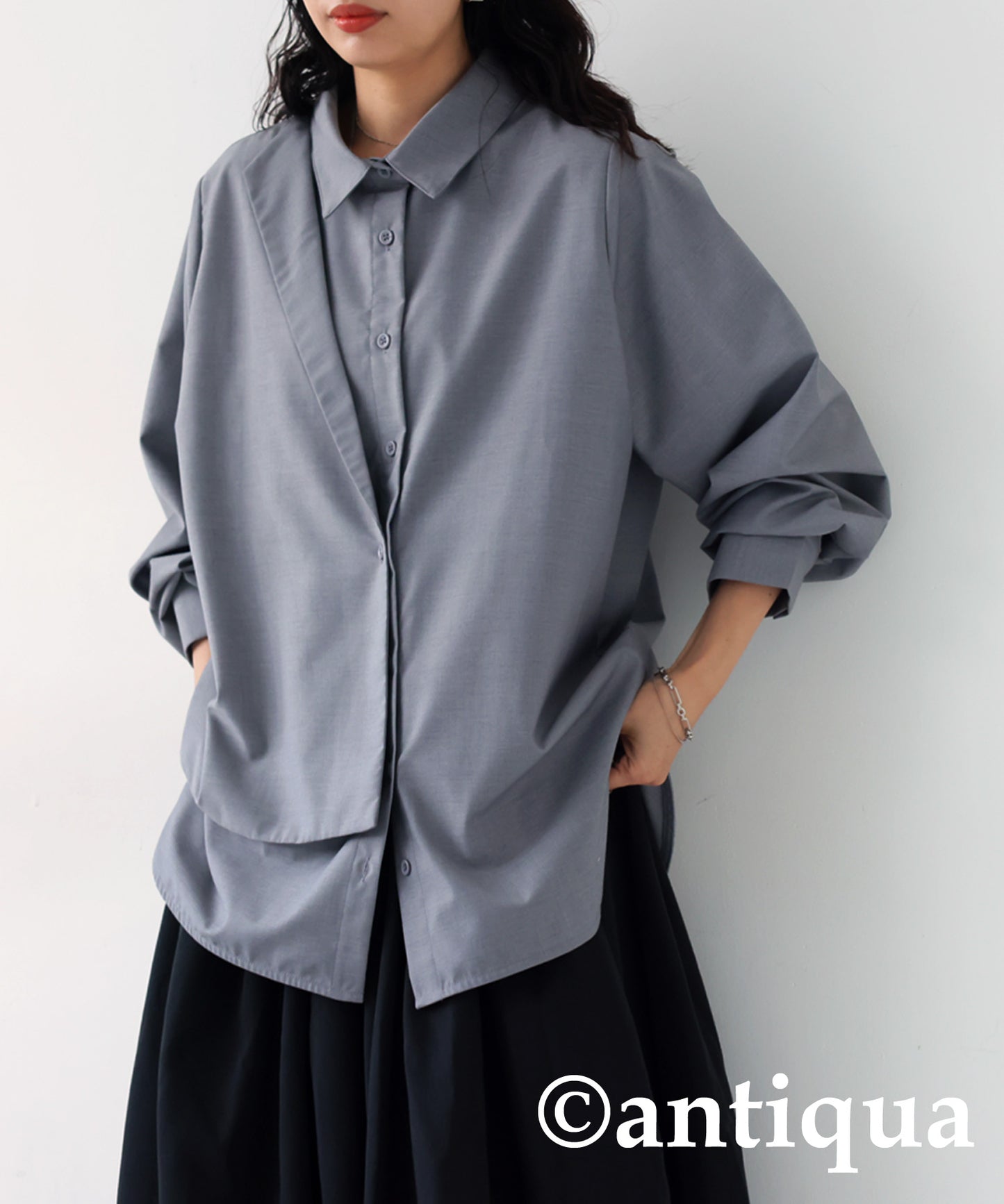 Layered -Style Shirt Ladies