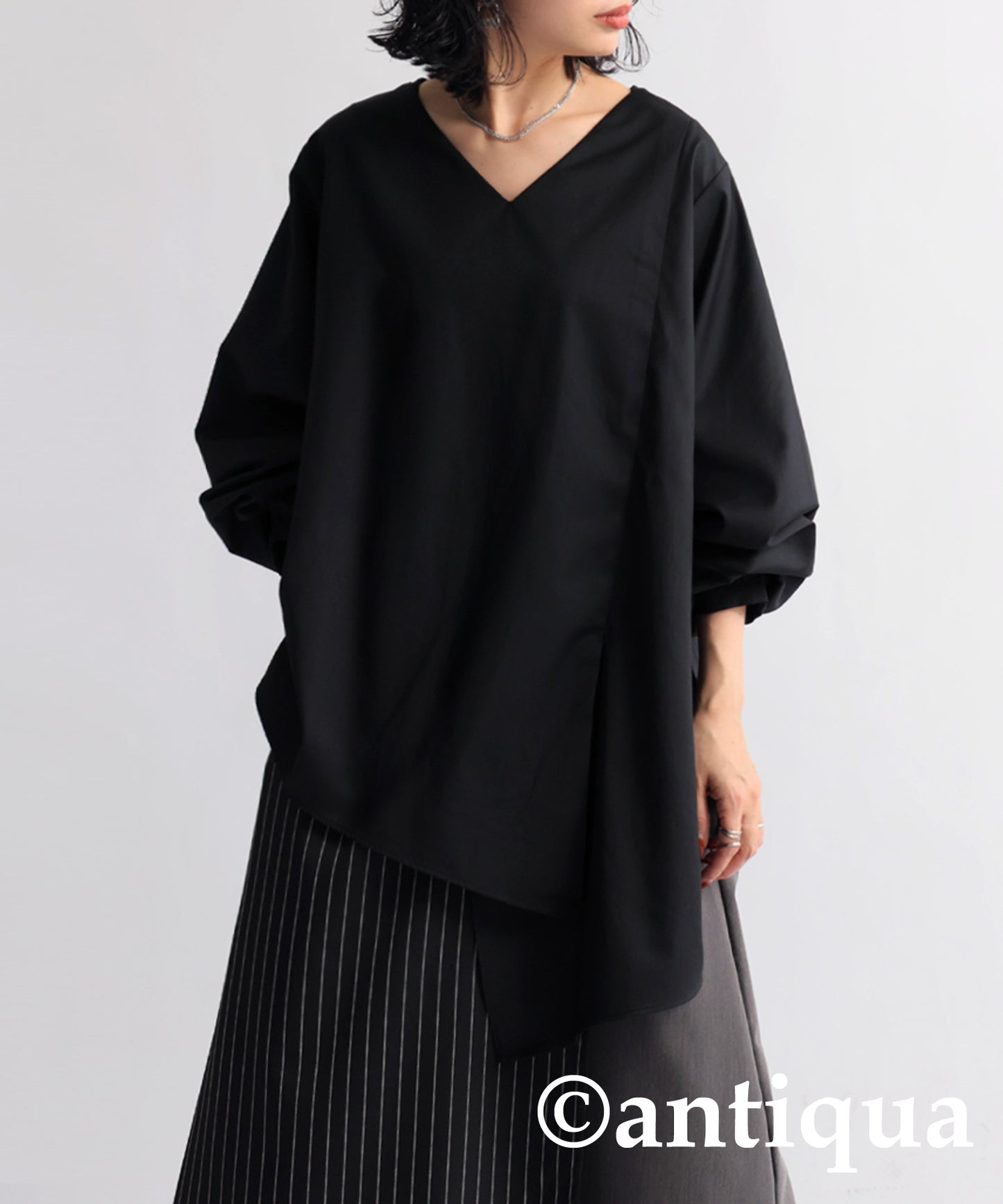 Hem Asymmetry Tops Ladies