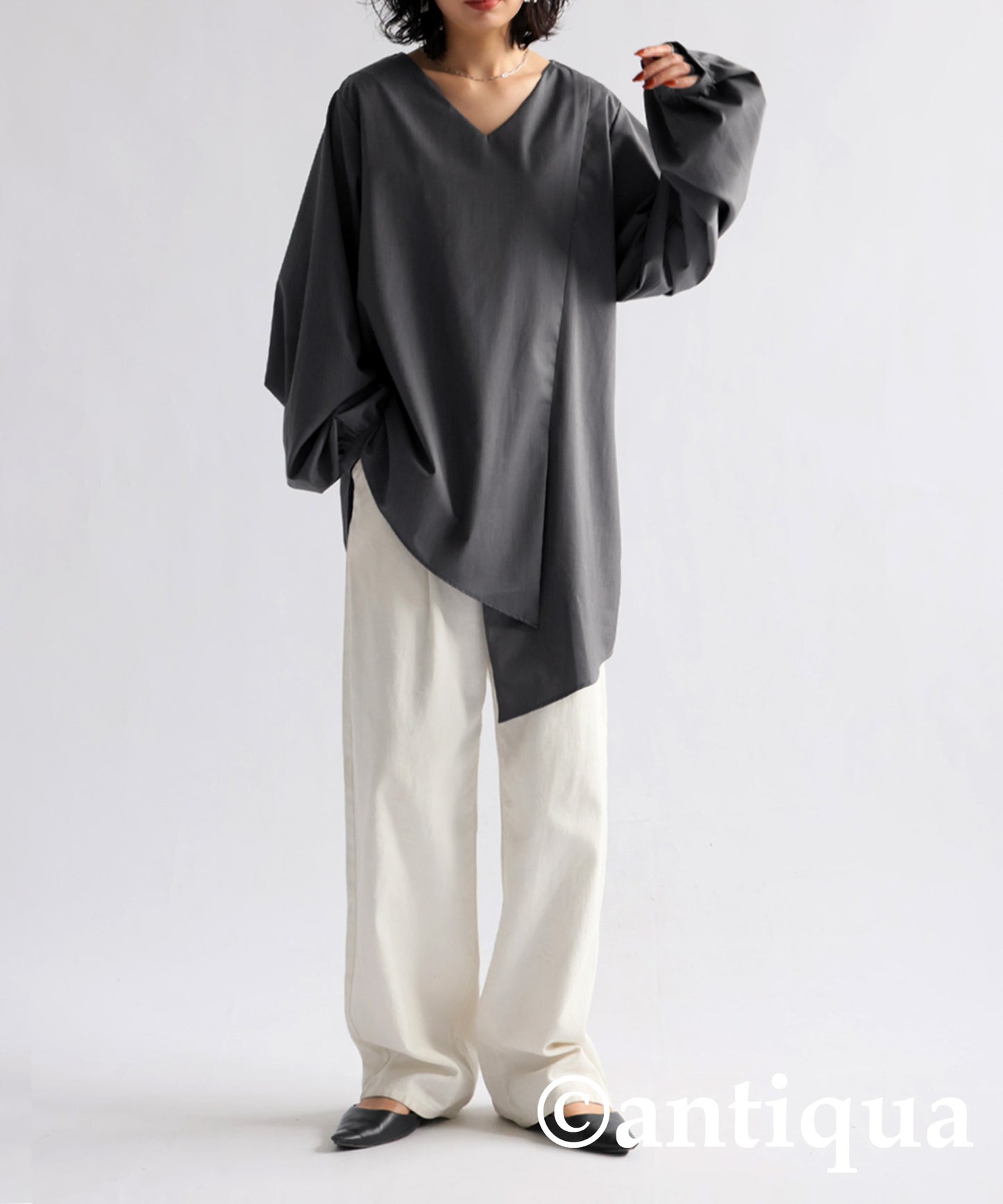 Hem Asymmetry Tops Ladies