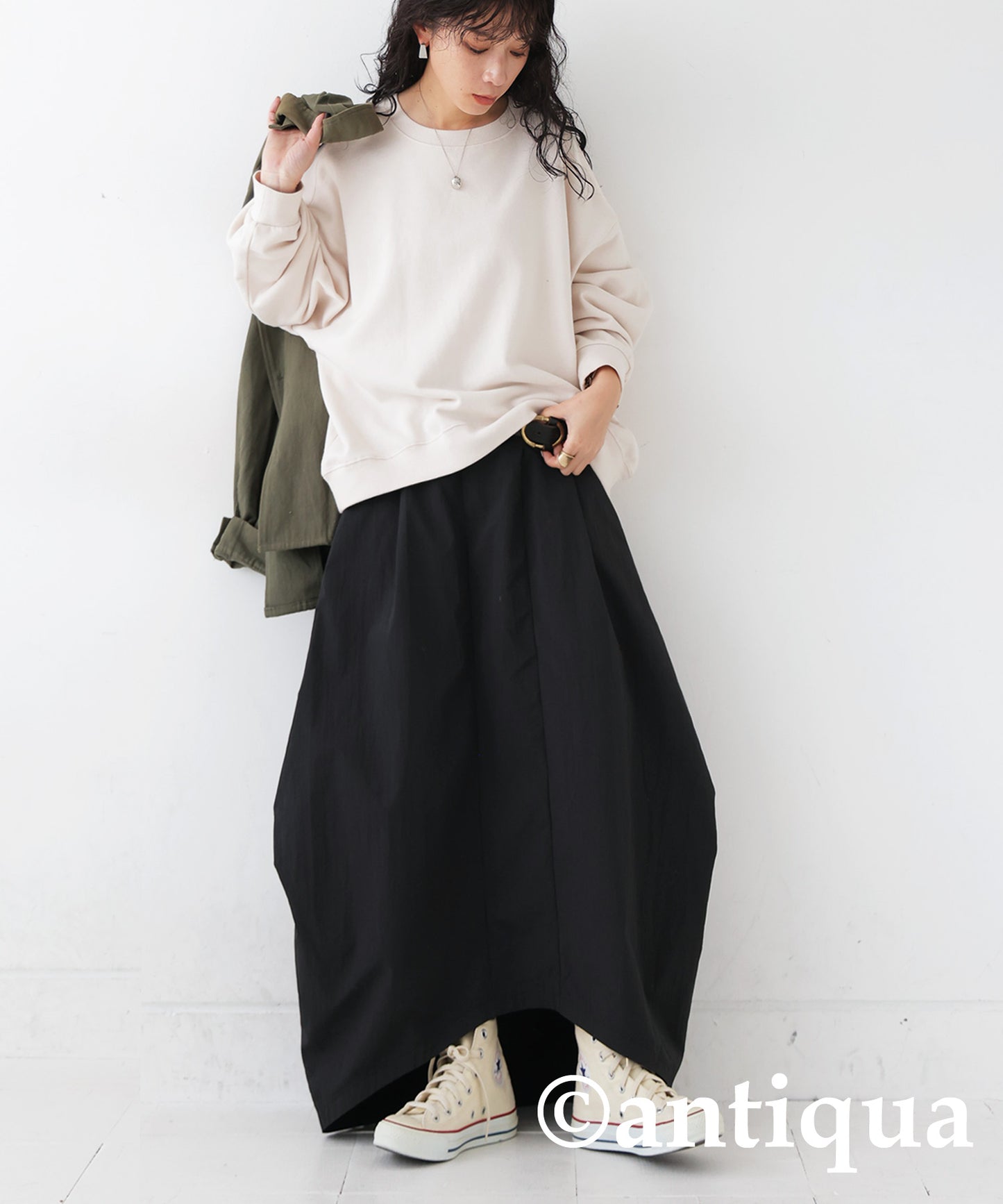 Cocoon Silhouette Skirt Ladies