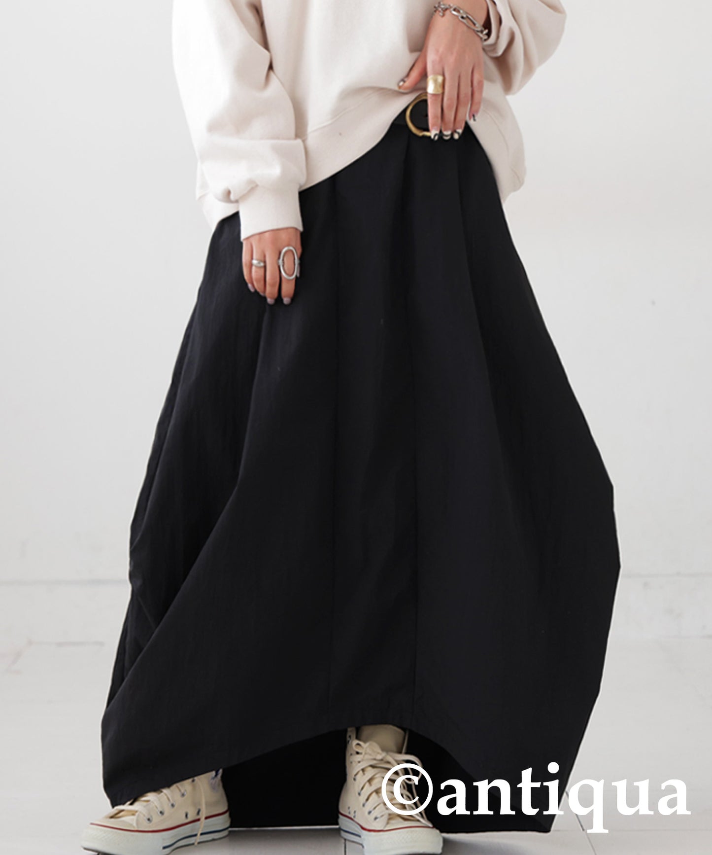 Cocoon Silhouette Skirt Ladies