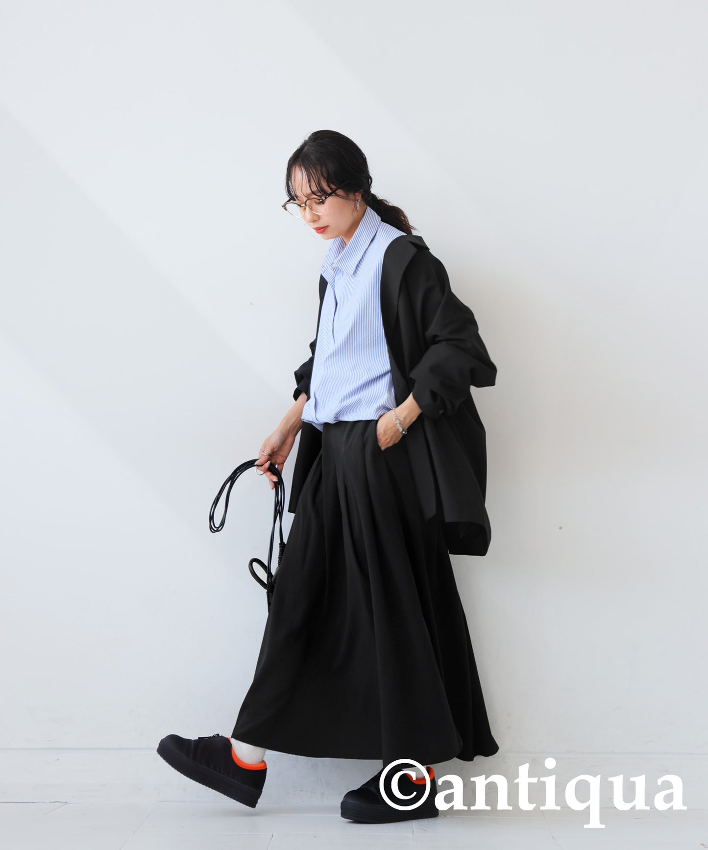 Pleated Tuck Skirt Ladies